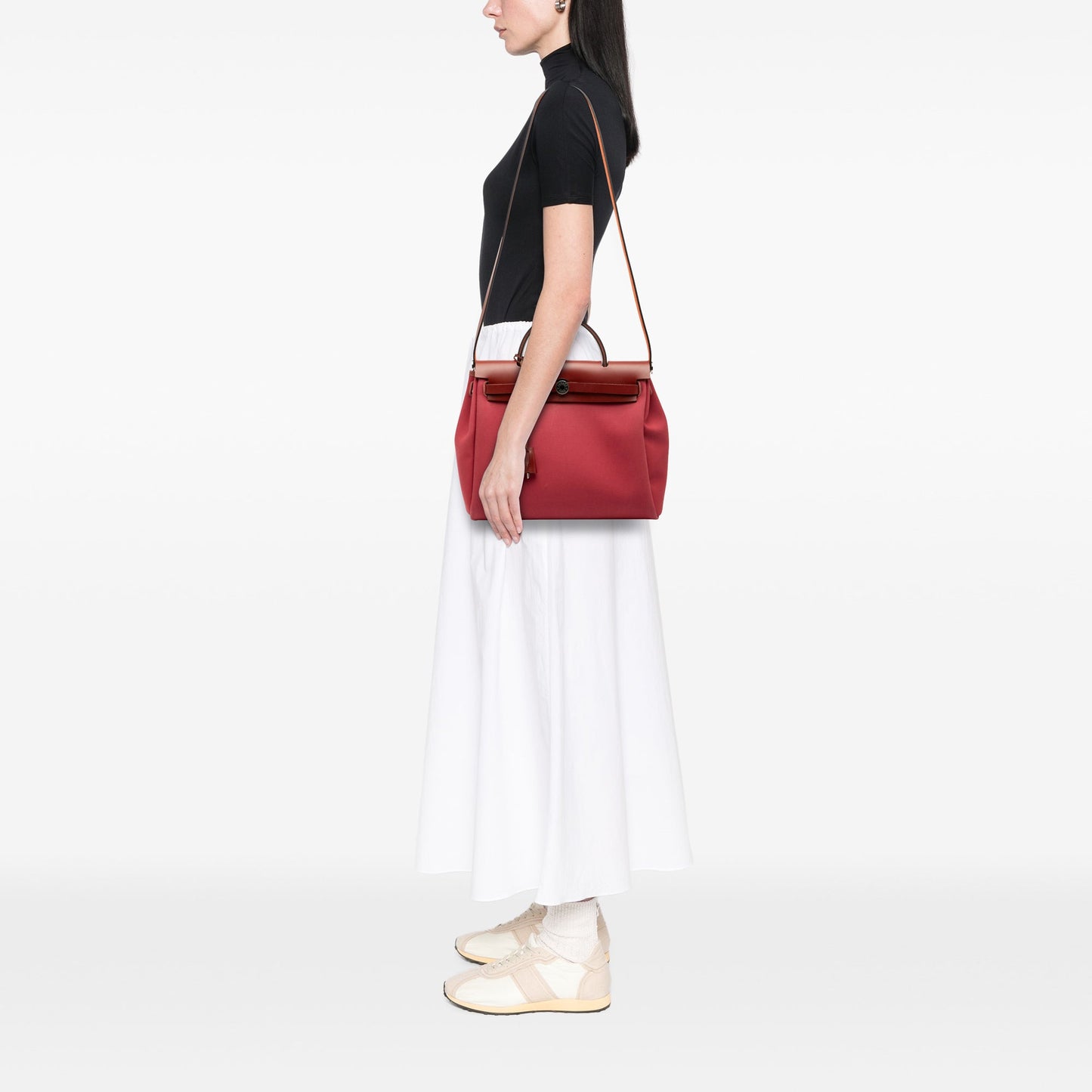 Hermès Toile Herbag Zip Retourne Verso 31