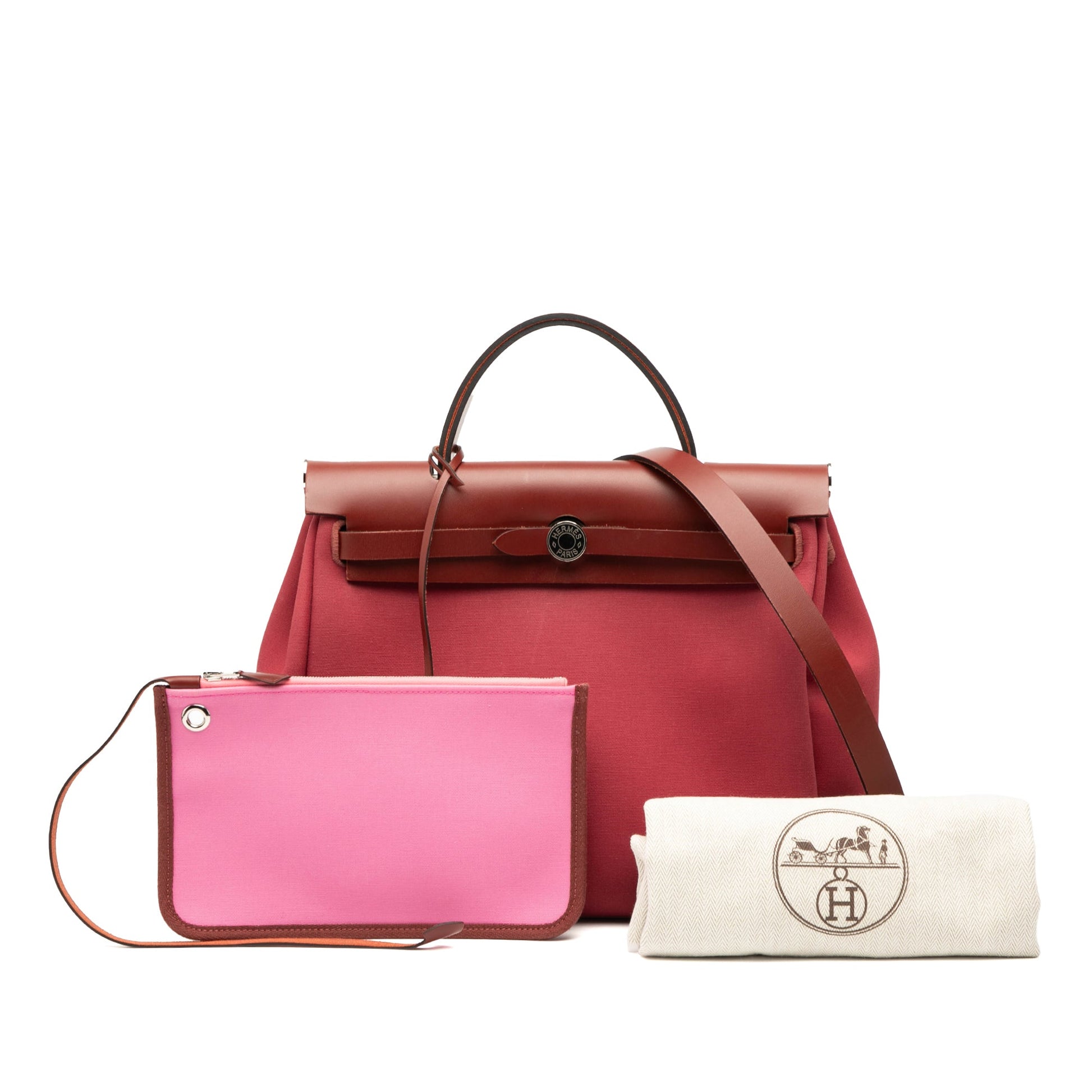 Hermès Toile Herbag Zip Retourne Verso 31