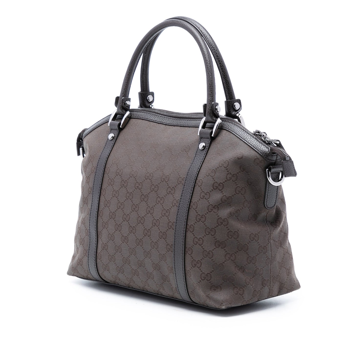 Gucci GG Canvas Charm Dome Satchel