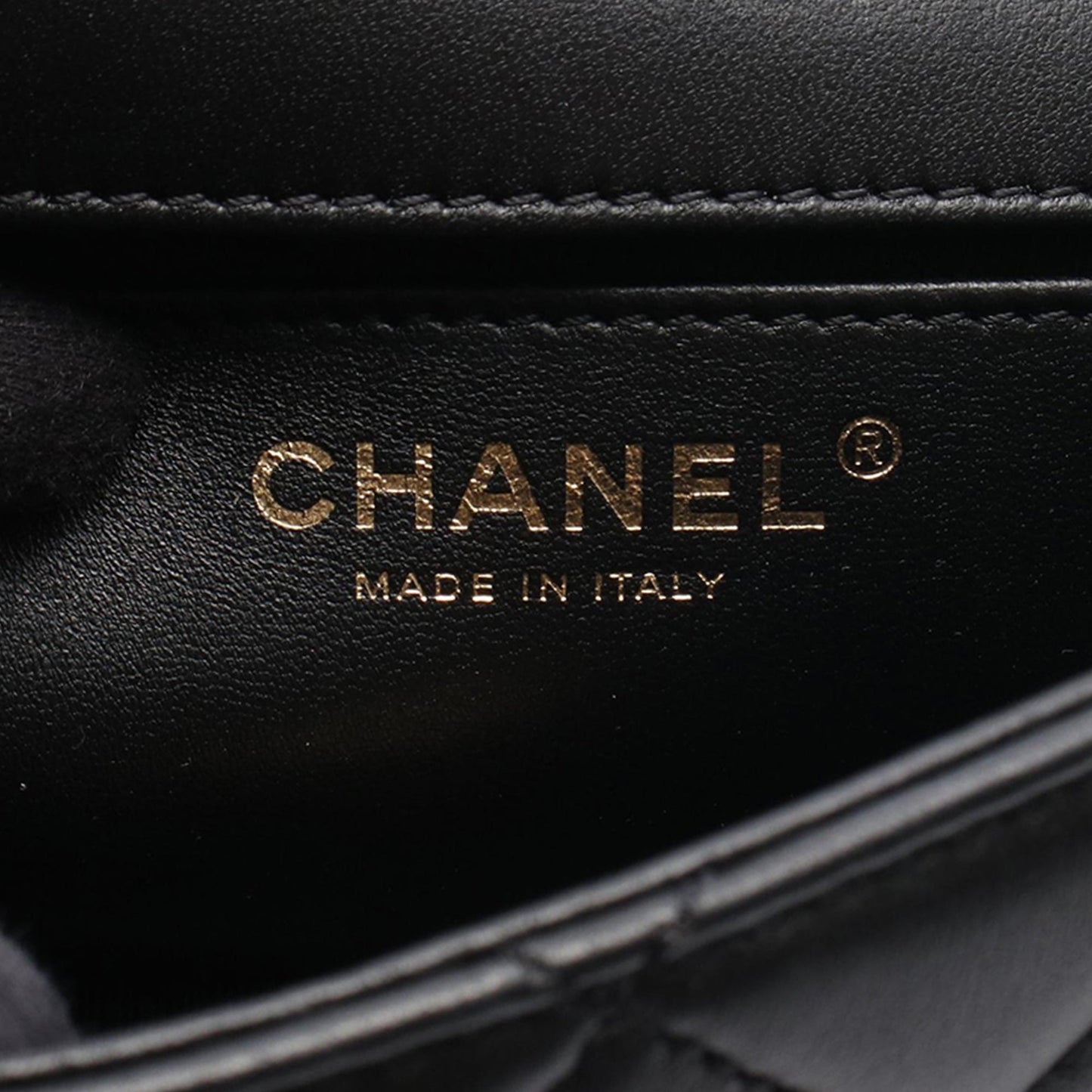 Chanel Quilted Lambskin Whipstitch Single Flap