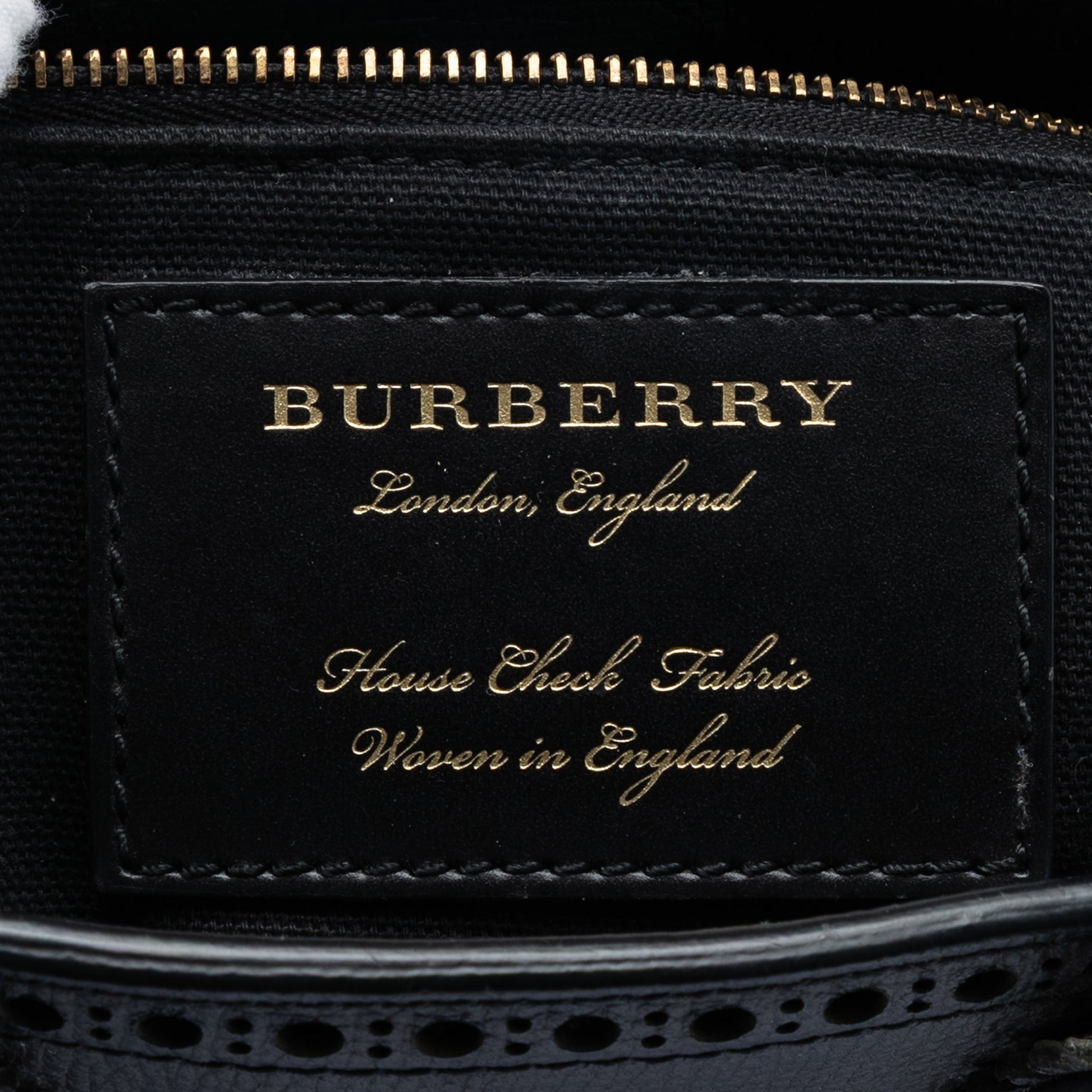 Burberry Small Grainy Calfskin Brogues and House Check Banner Bag