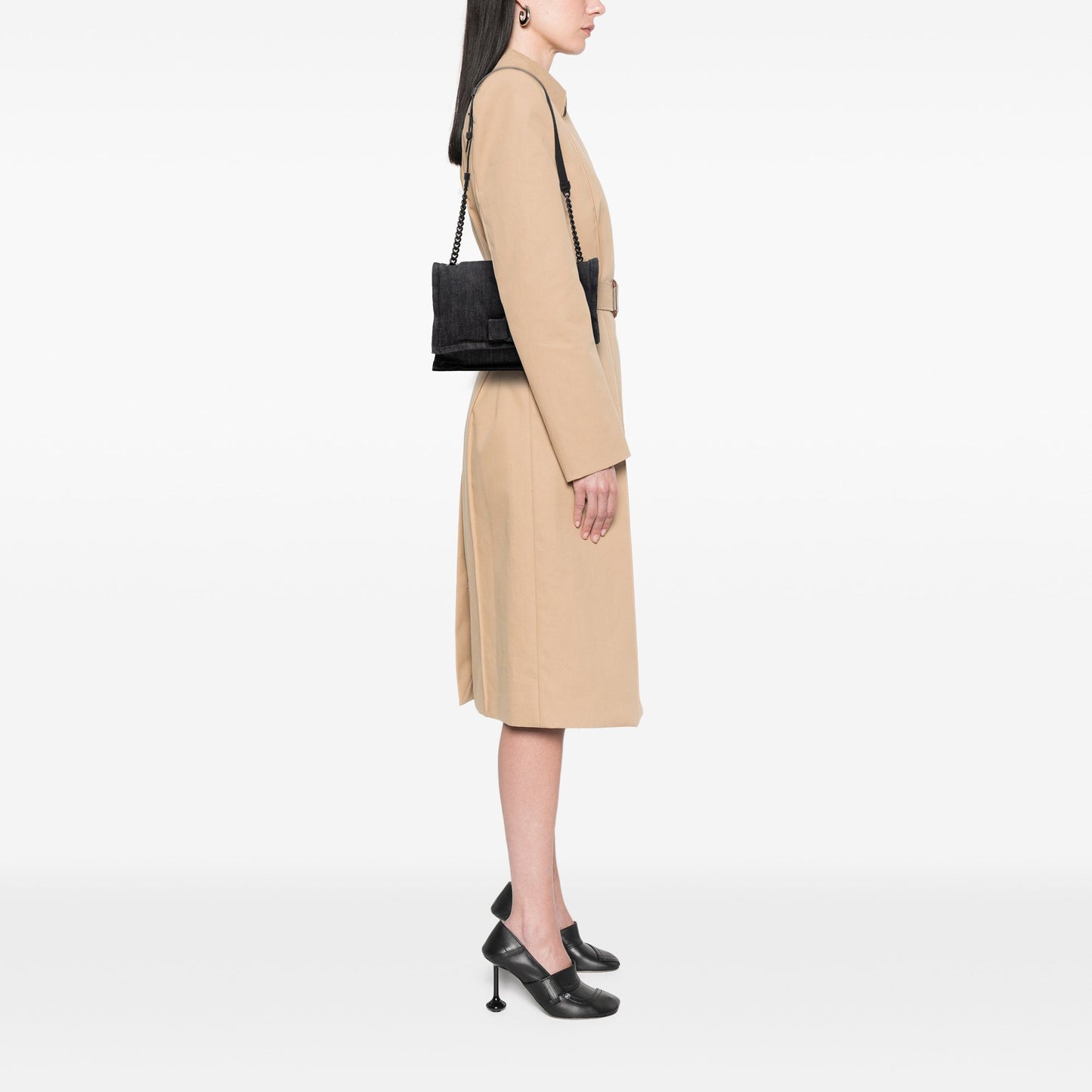 Ferragamo Small Denim Viva Bow Shoulder Bag