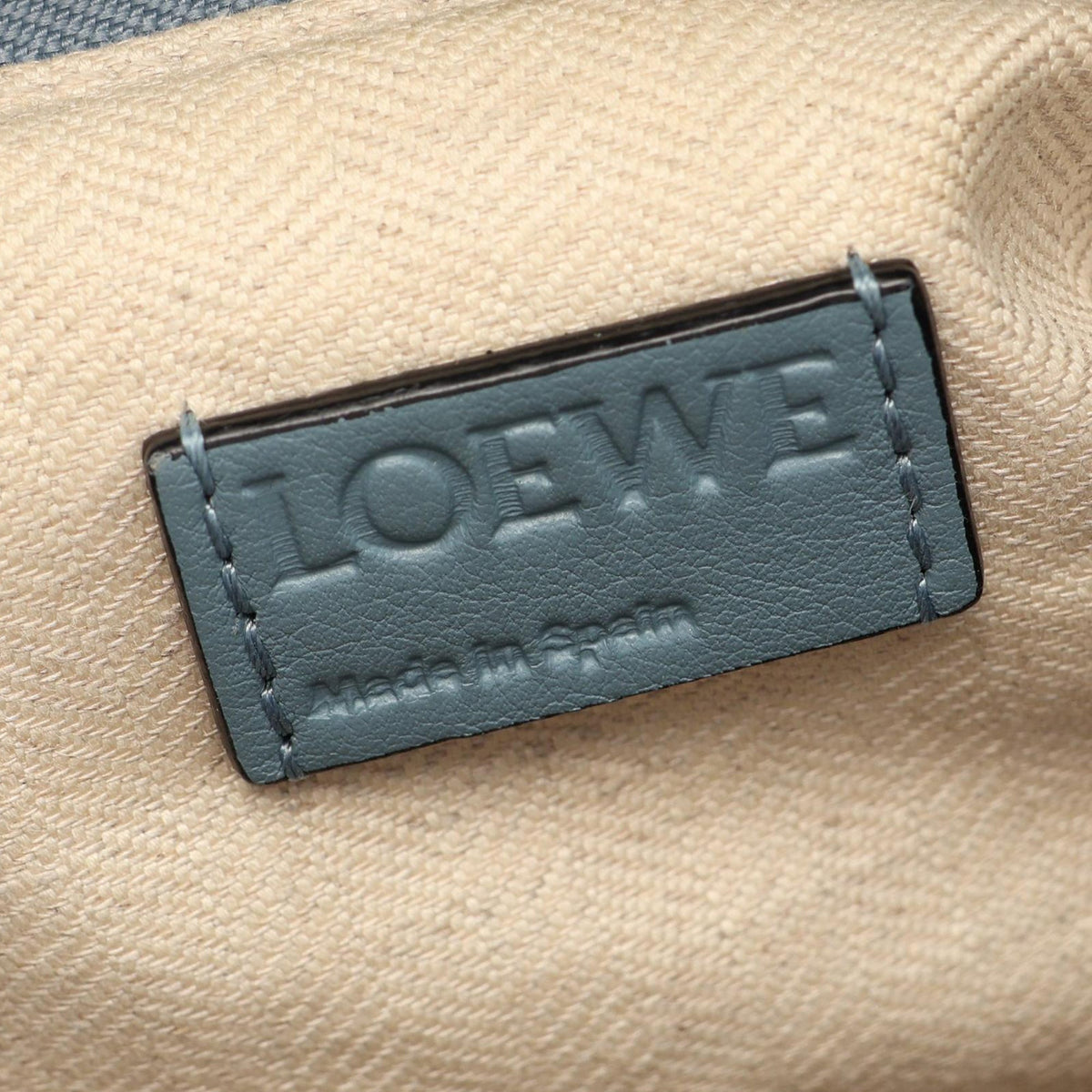 LOEWE Medium Calfskin Puzzle Satchel — Blue