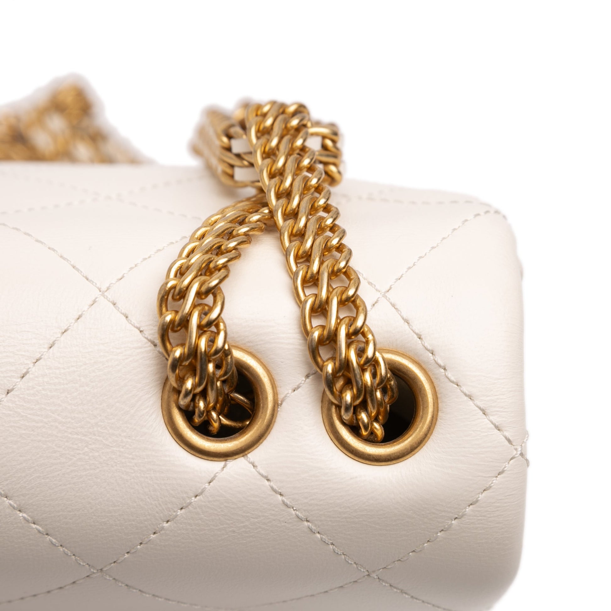 Small Quilted Lambskin On And On Chain Flap