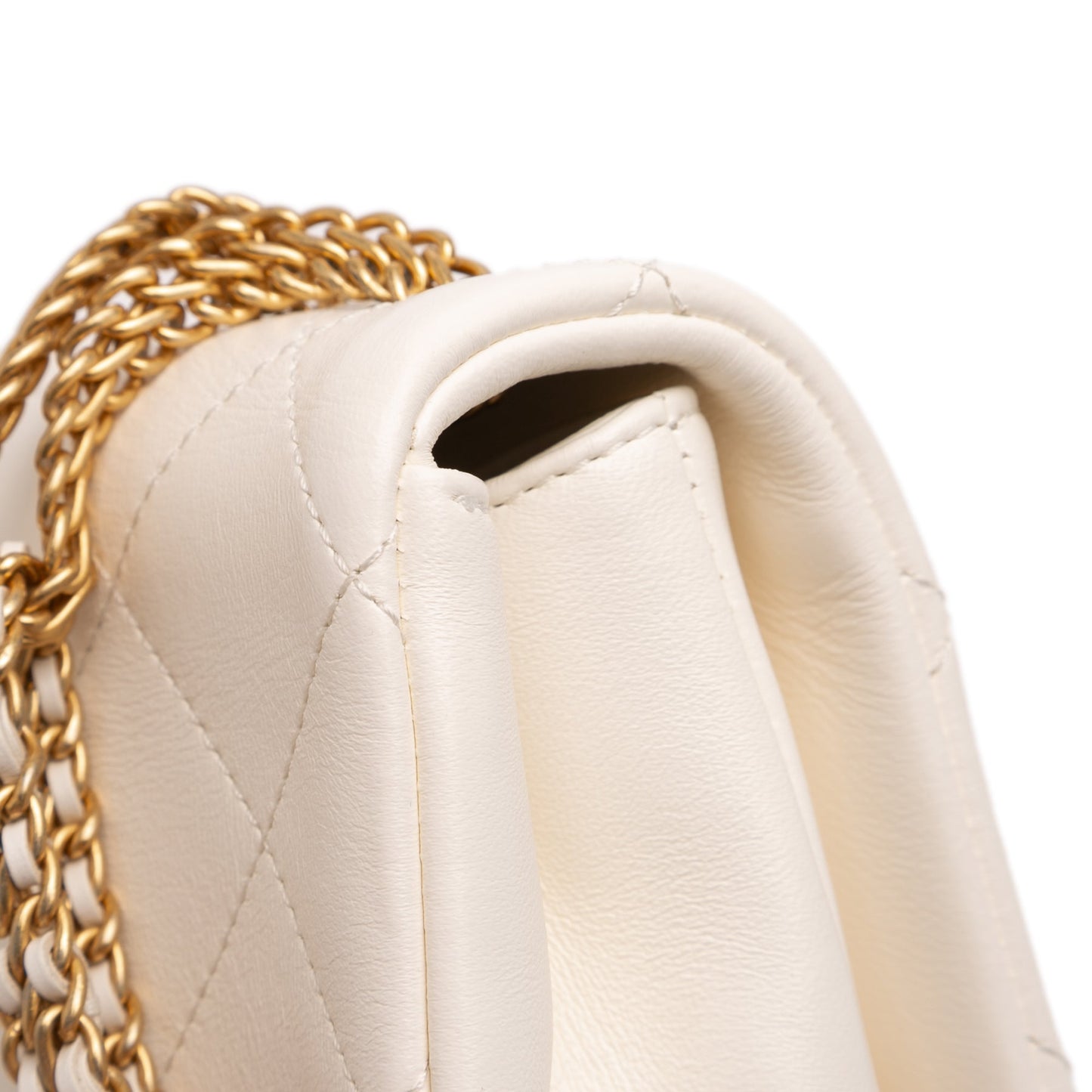 Small Quilted Lambskin On And On Chain Flap