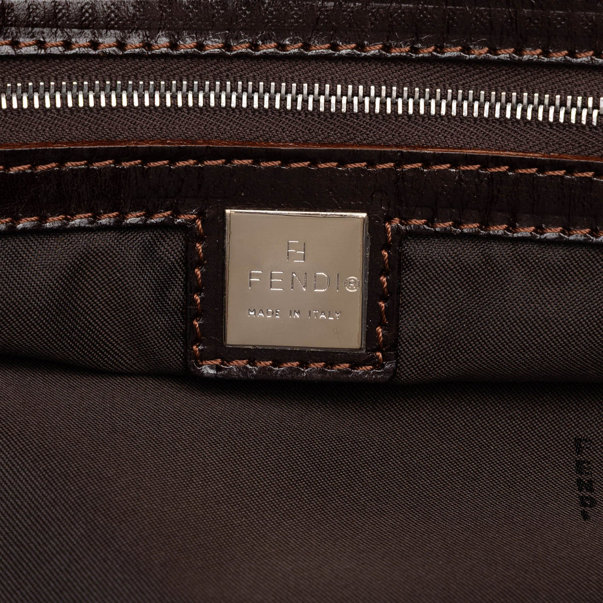 Fendi Large Zucca Canvas Tote — Brown