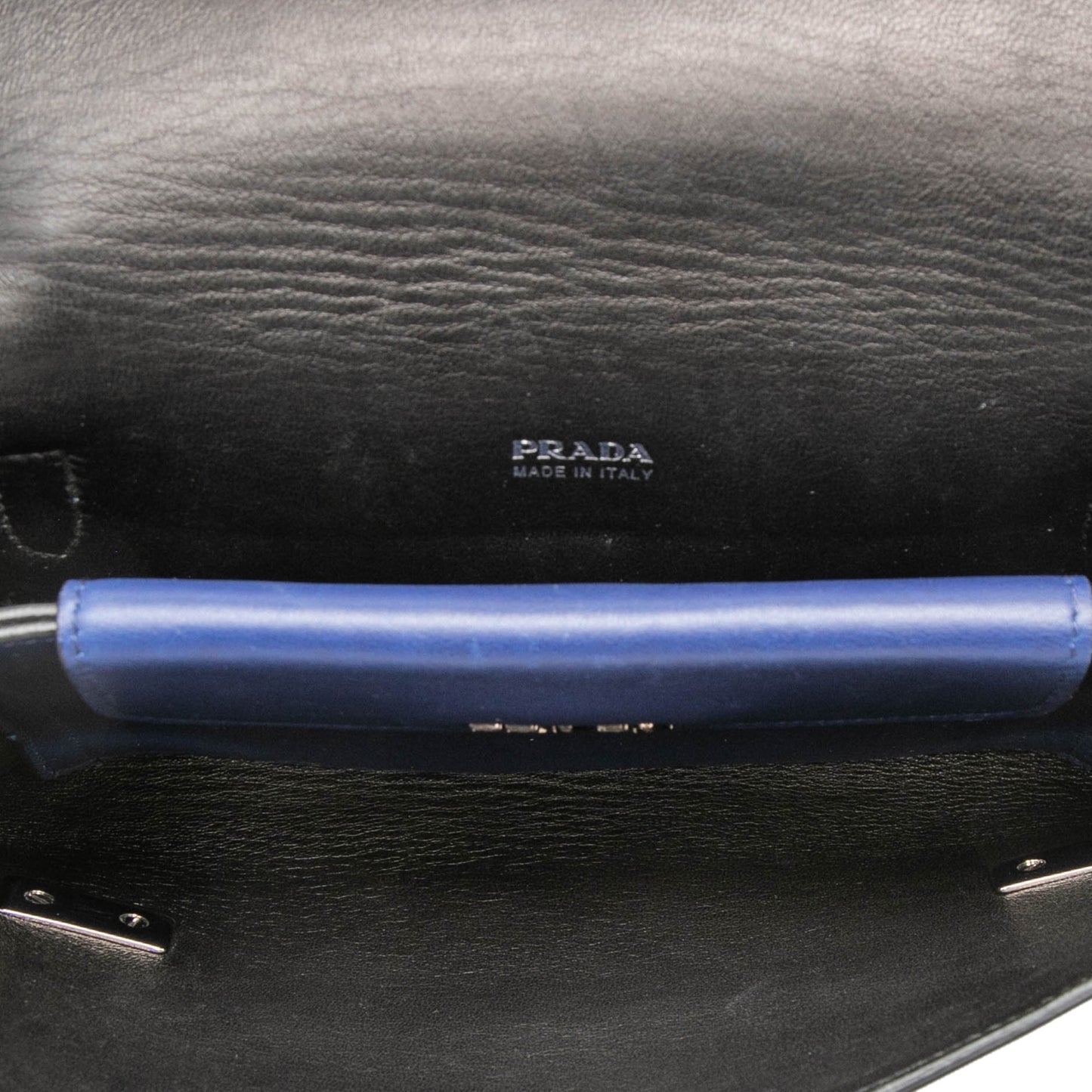 Prada Soft Calf Double Turnlock Crossbody