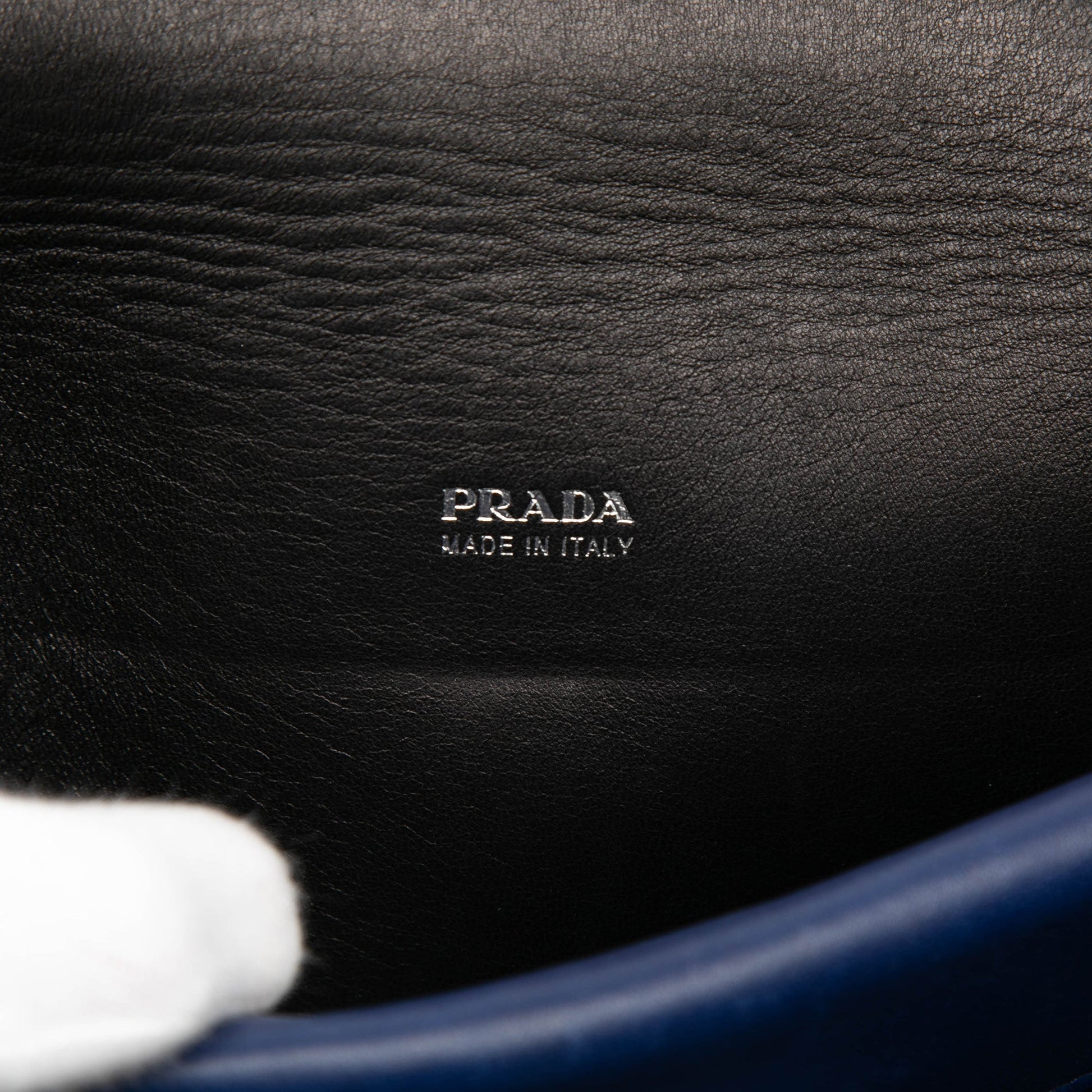 Prada Soft Calf Double Turnlock Crossbody