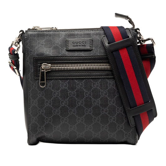 Gucci Small GG Supreme Web Messenger Bag