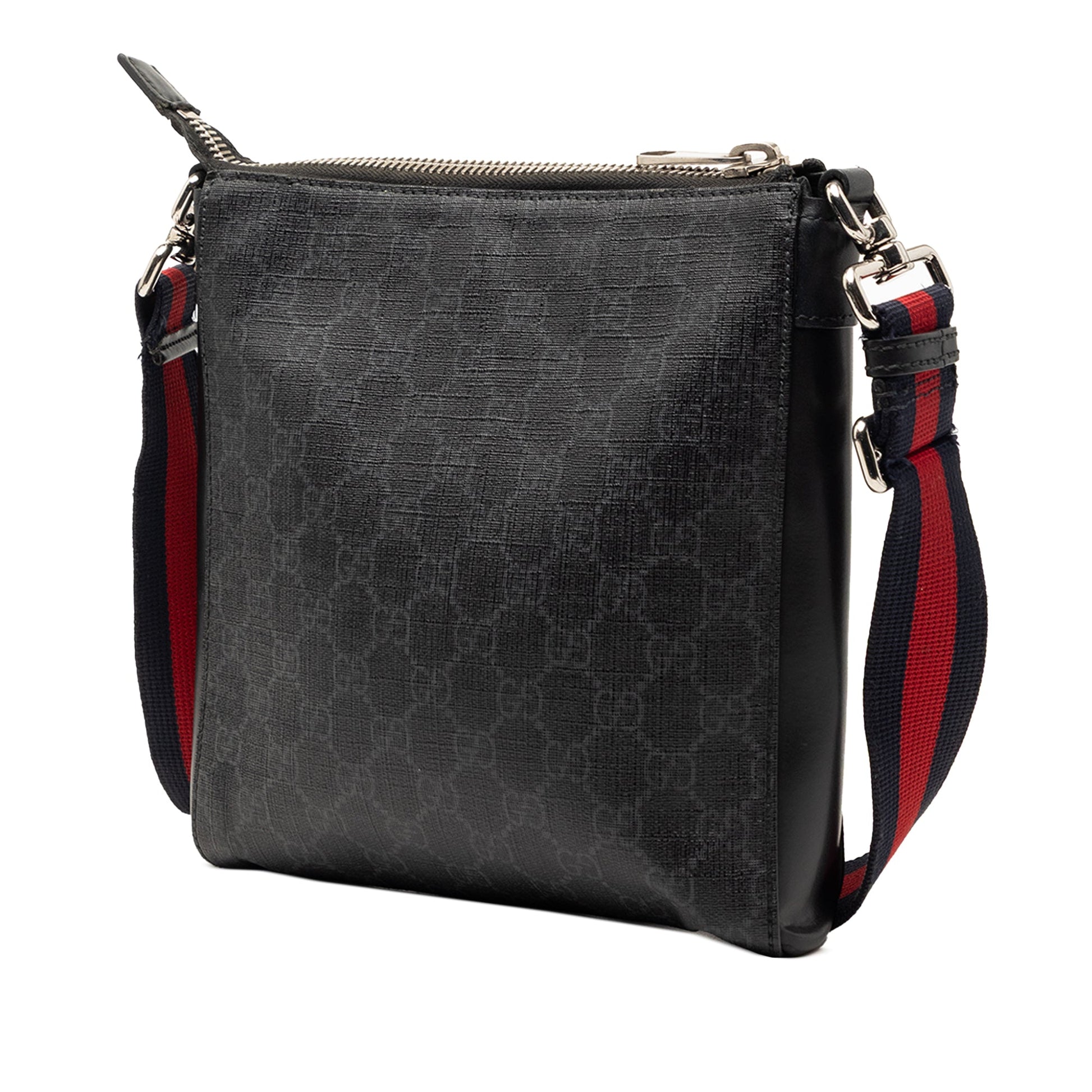Gucci Small GG Supreme Web Messenger Bag