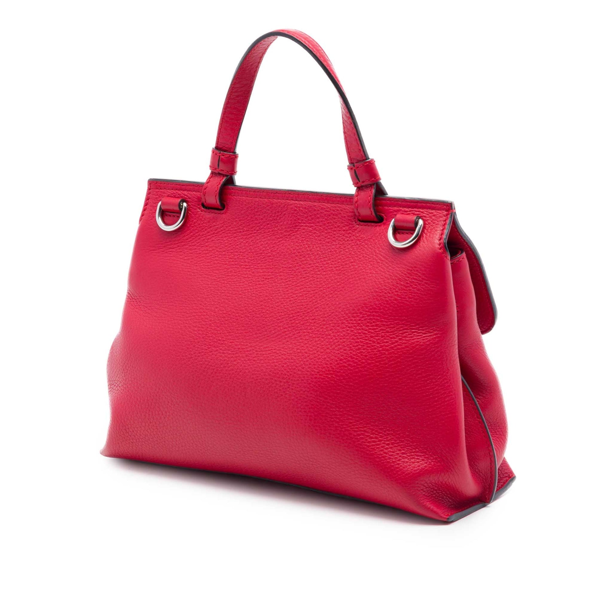 Gucci Small Calfskin Bamboo Daily Satchel