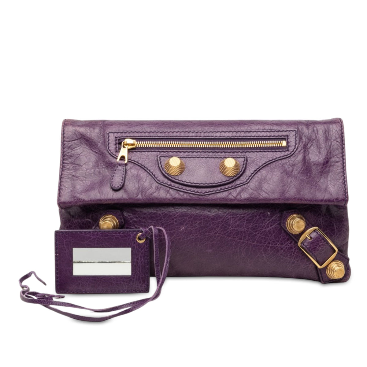 Balenciaga Lambskin Motocross Giant 21 Envelope Clutch