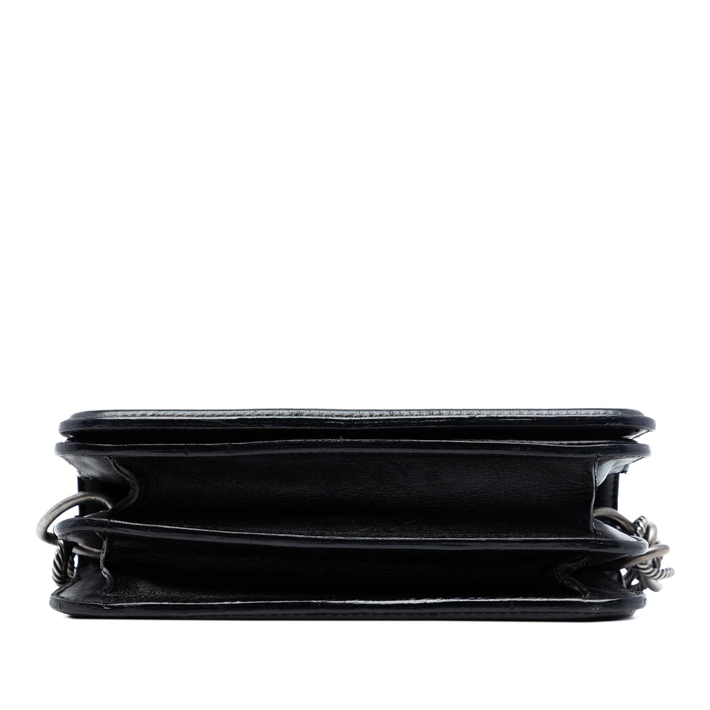 Small Lambskin Beaded Crystal Flap
