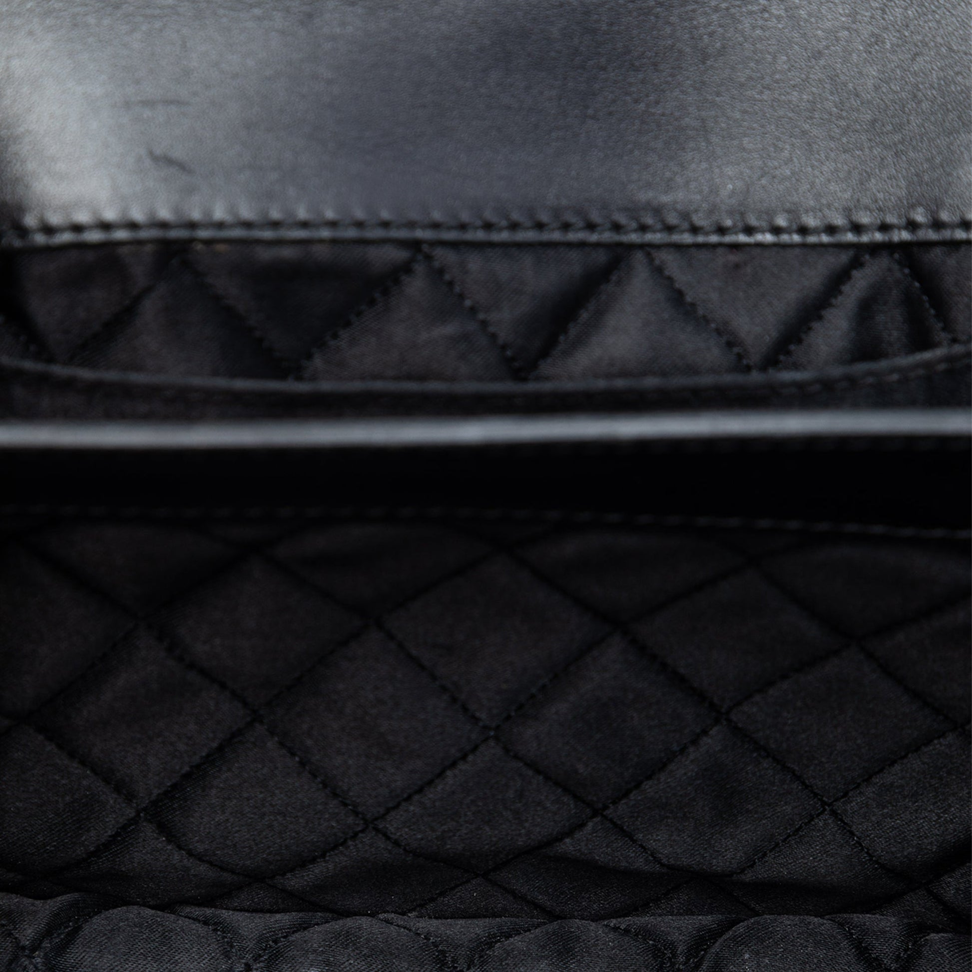 Small Lambskin Beaded Crystal Flap