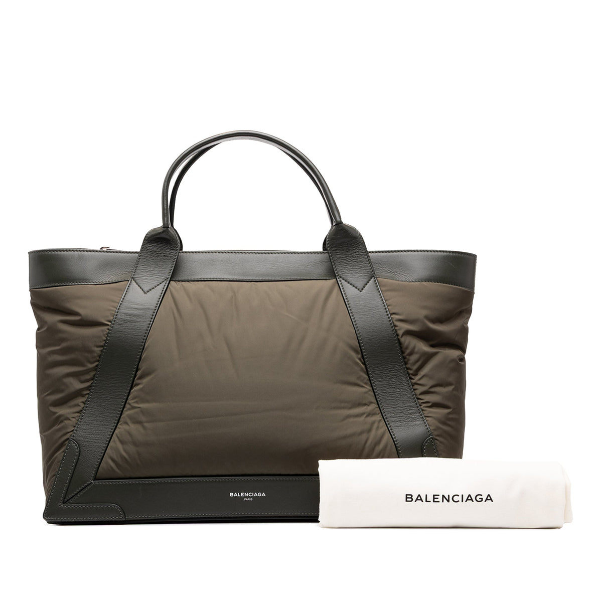 Balenciaga Nylon Navy Cabas Tote M