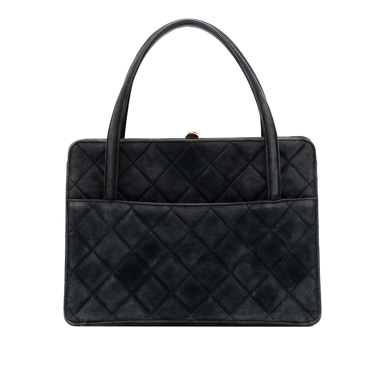 Chanel Quilted Suede Handbag