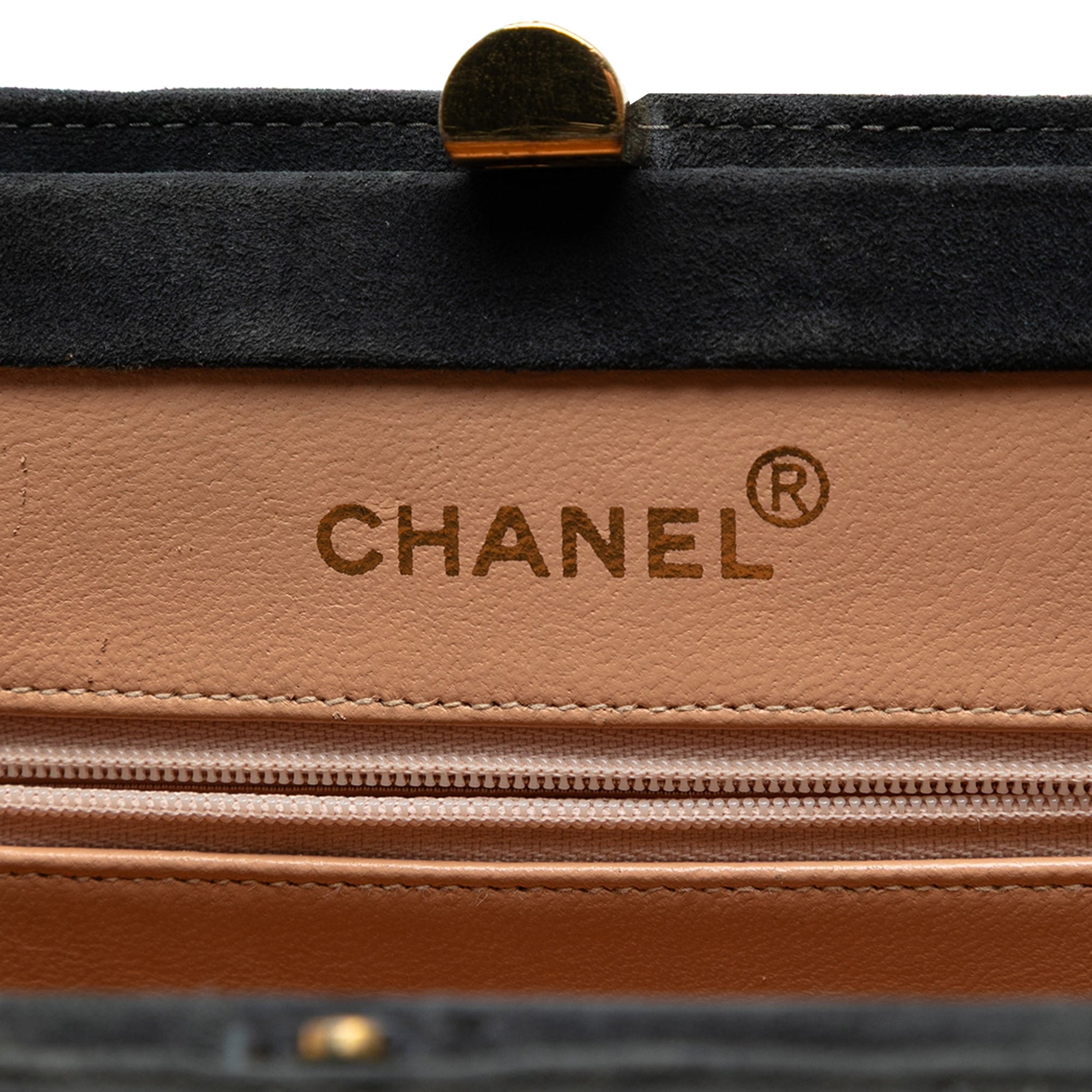 Chanel Quilted Suede Handbag