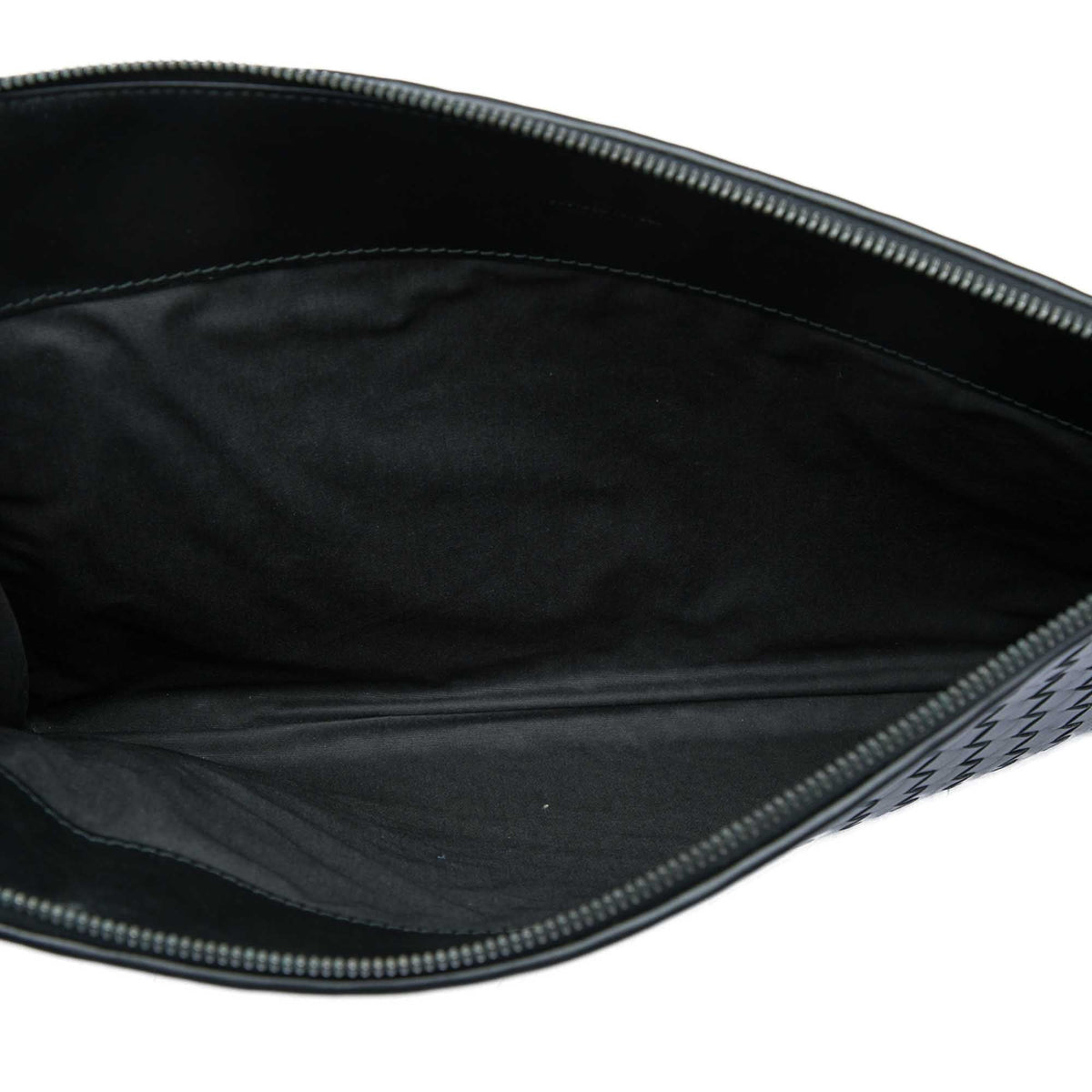 Bottega Veneta Medium Nappa Intrecciato Document Case — Black