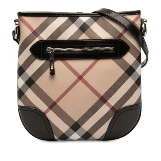 Burberry Supernova Check Coated Canvas Dryden Crossbody