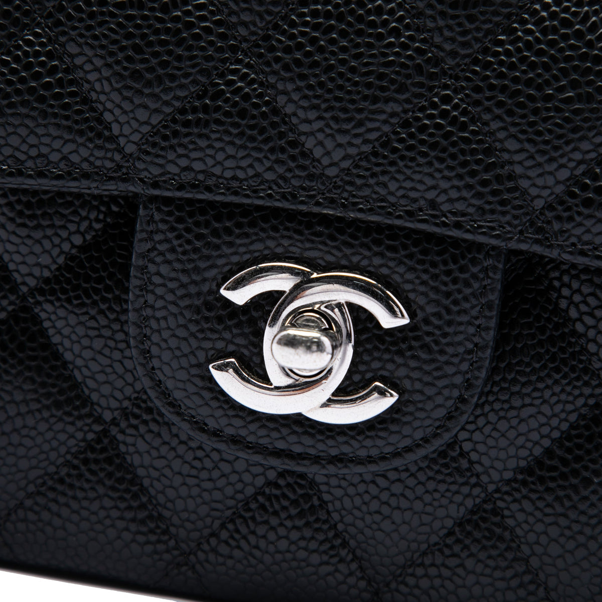Chanel Medium Classic Caviar Double Flap — Black