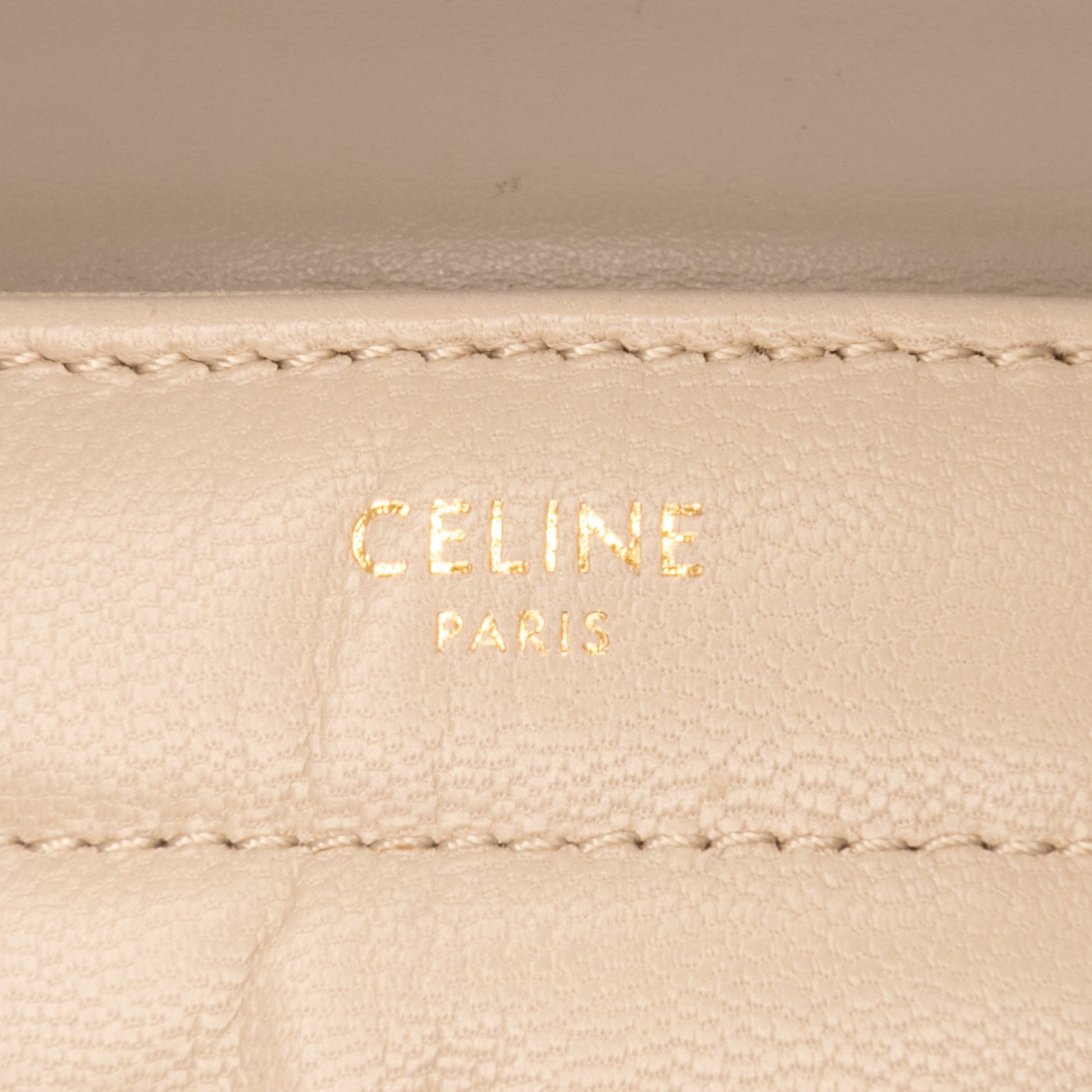 Celine Matelasse Goatskin Monochrome Chain Shoulder Bag