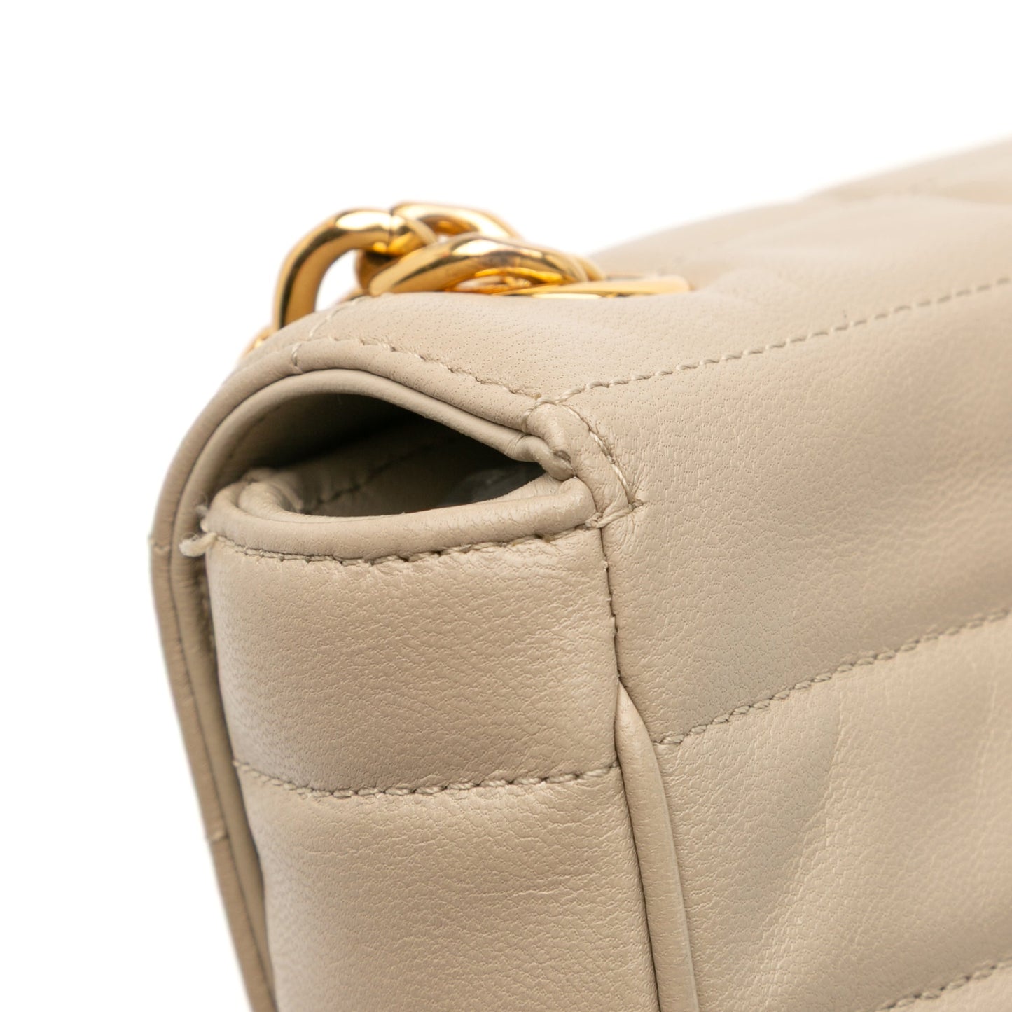 Celine Matelasse Goatskin Monochrome Chain Shoulder Bag