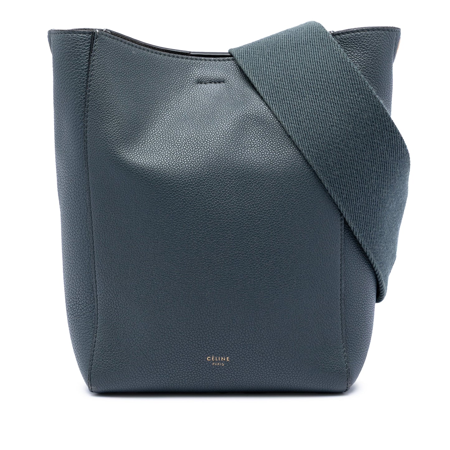 Celine Small Soft Grained Calfskin Seau Sangle Bucket Bag