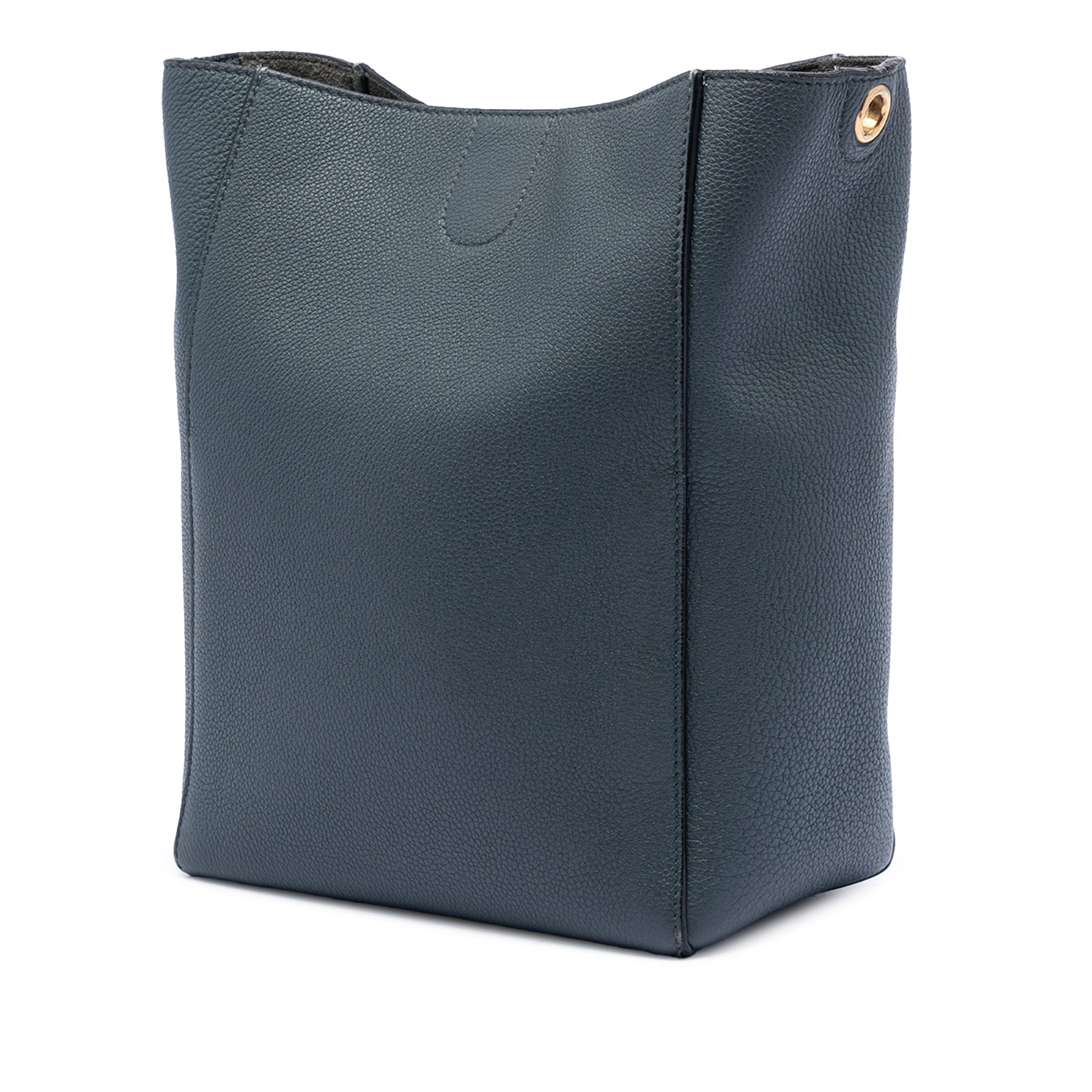 Celine Small Soft Grained Calfskin Seau Sangle Bucket Bag