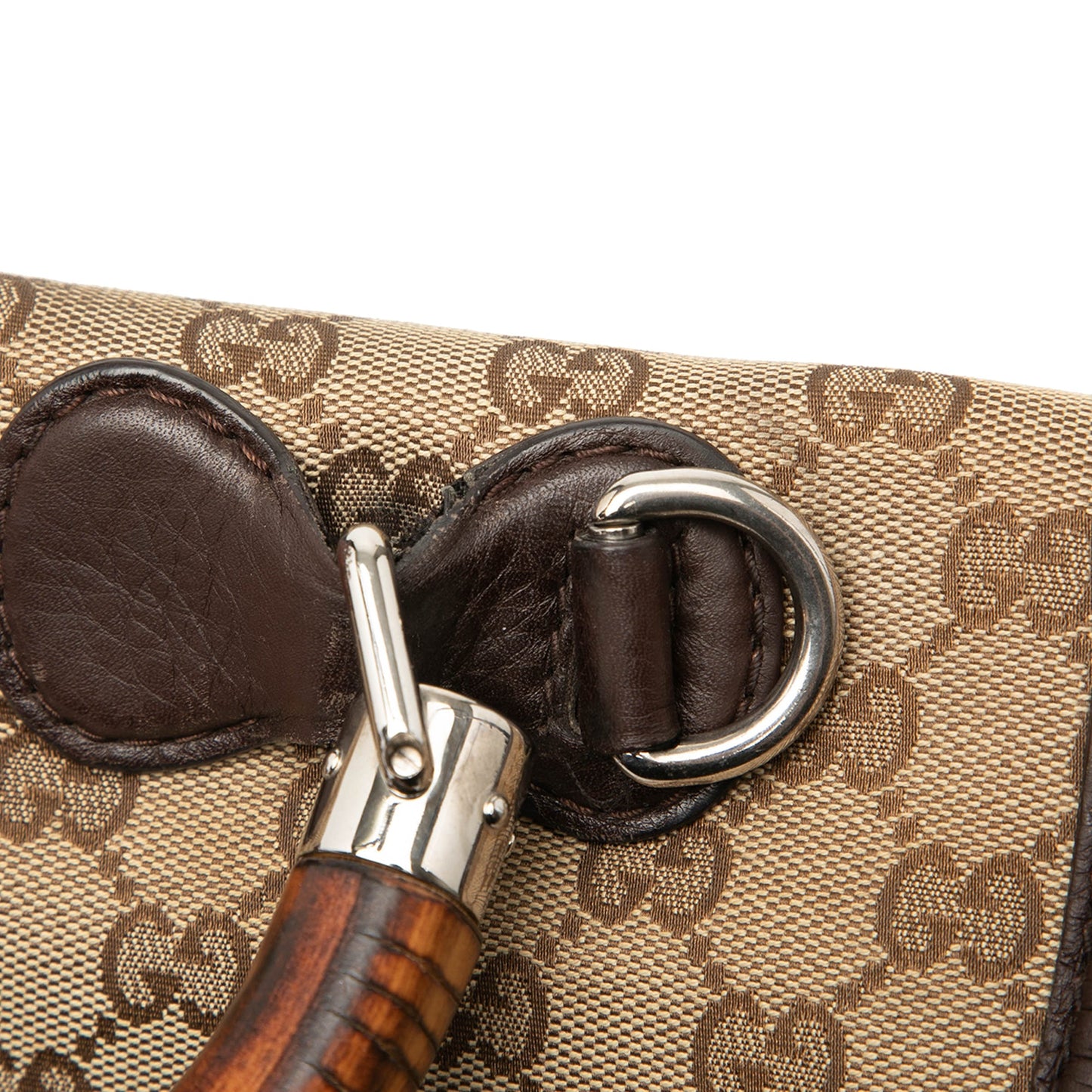 Large GG Canvas New Bamboo Top Handle Bag