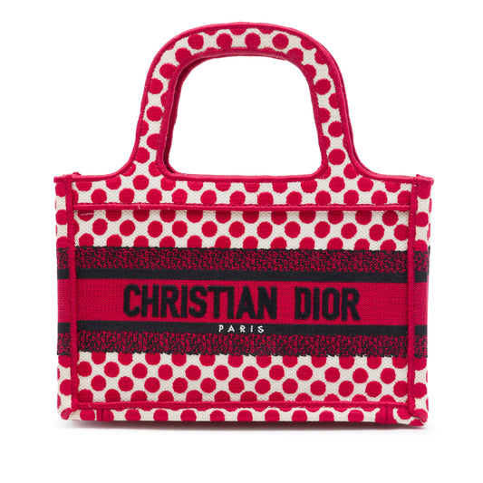Dior DiorAmour Mini Embroidered Canvas Dots Book Tote