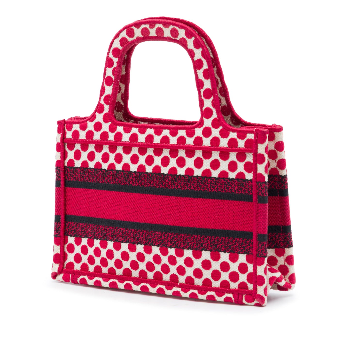 Dior DiorAmour Mini Embroidered Canvas Dots Book Tote