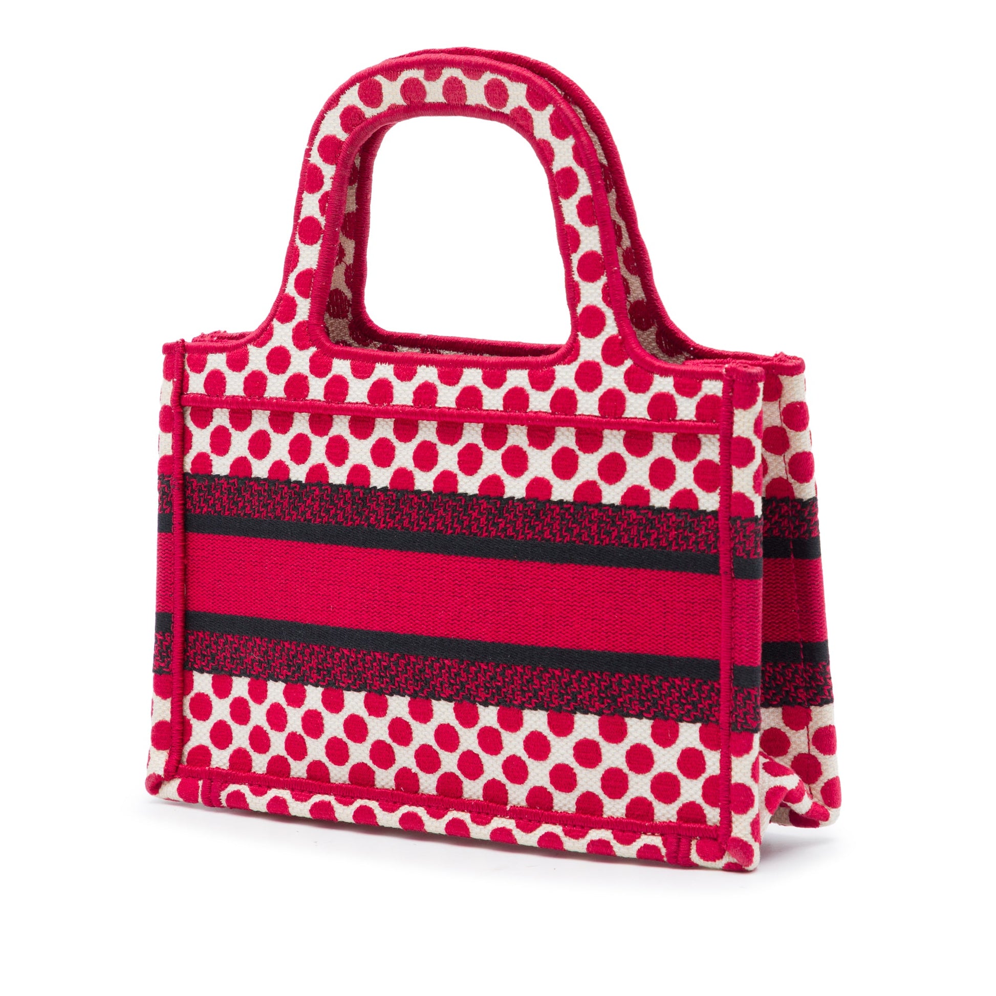 Dior DiorAmour Mini Embroidered Canvas Dots Book Tote
