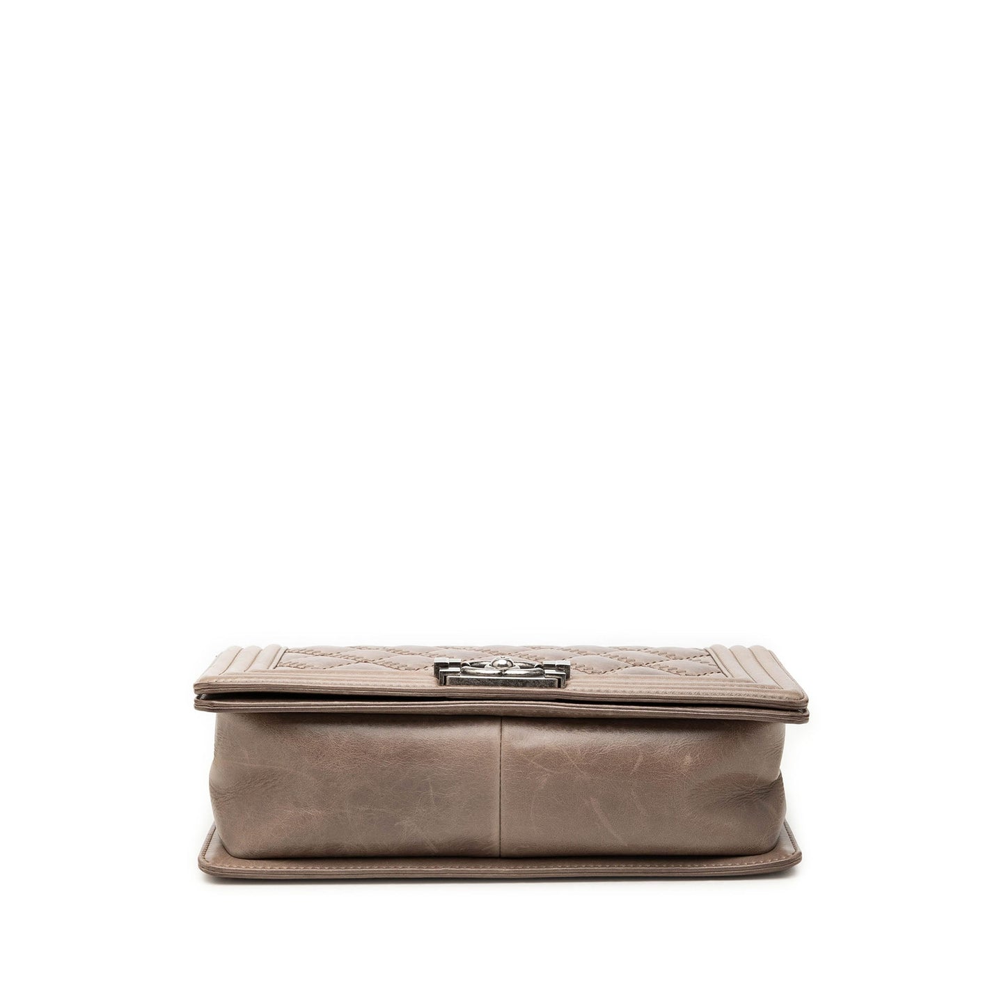 Chanel Old Medium Aged Calfskin Double Stitch Boy Flap