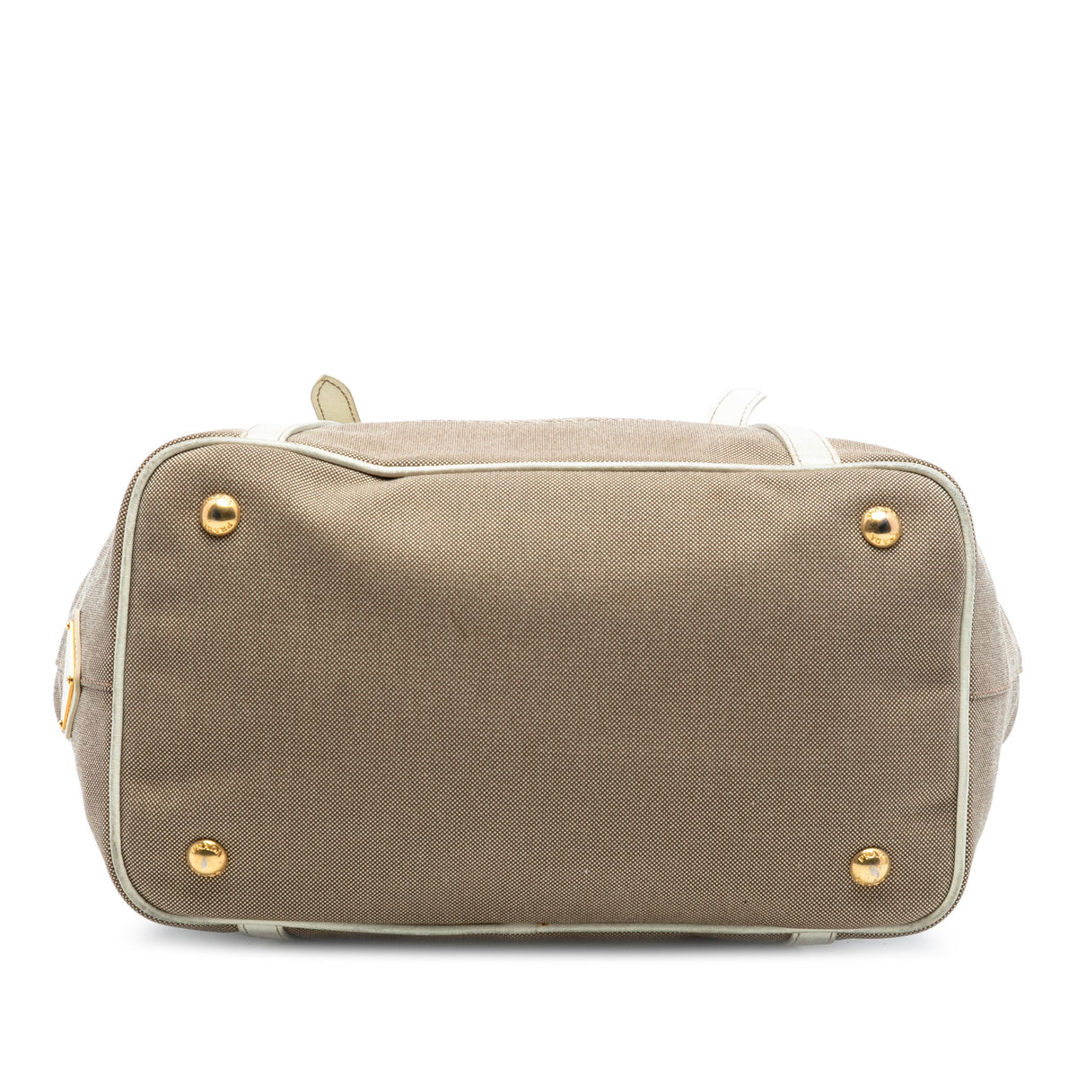 Prada Canvas Canapa Logo Bow Satchel
