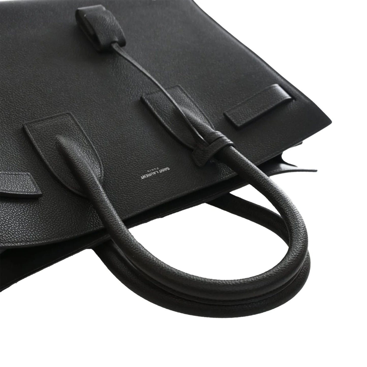 Saint Laurent Small Grained Calfskin Sac de Jour Satchel