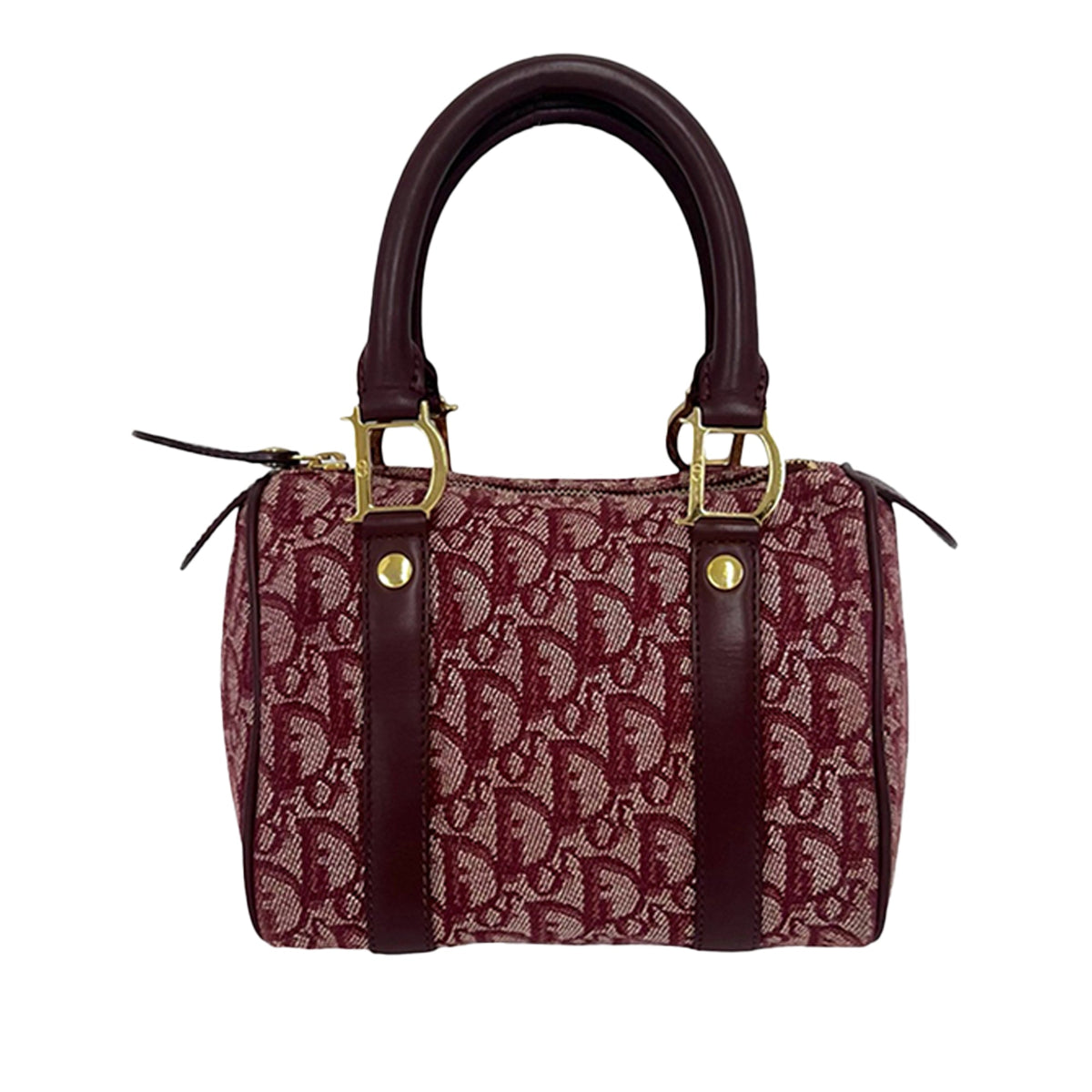 Dior Mini Diorissimo Trotter Canvas Boston Bag