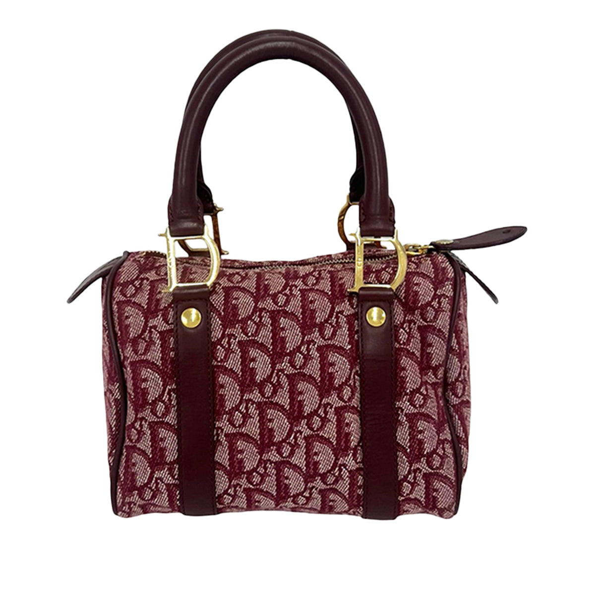 Dior Mini Diorissimo Trotter Canvas Boston Bag