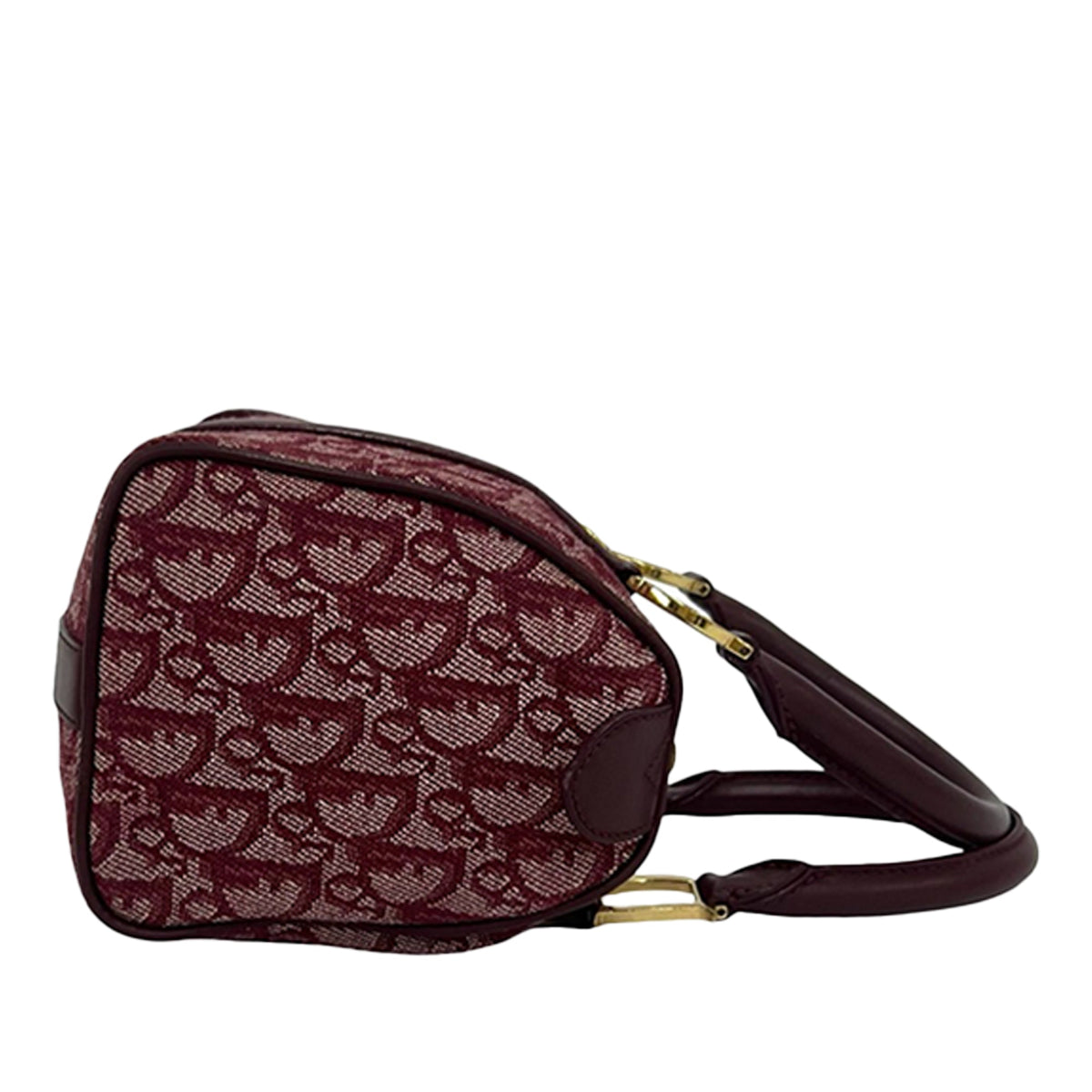 Dior Mini Diorissimo Trotter Canvas Boston Bag