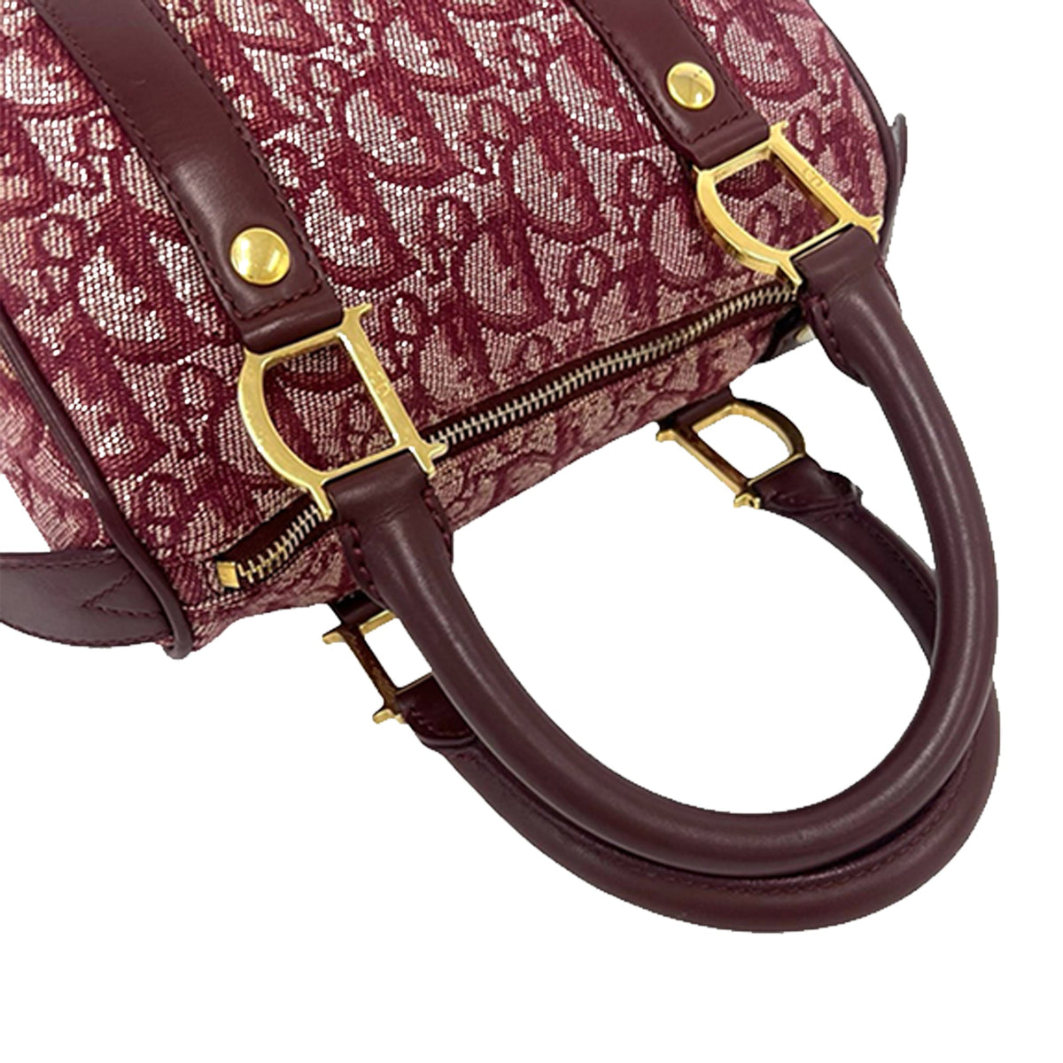 Dior Mini Diorissimo Trotter Canvas Boston Bag