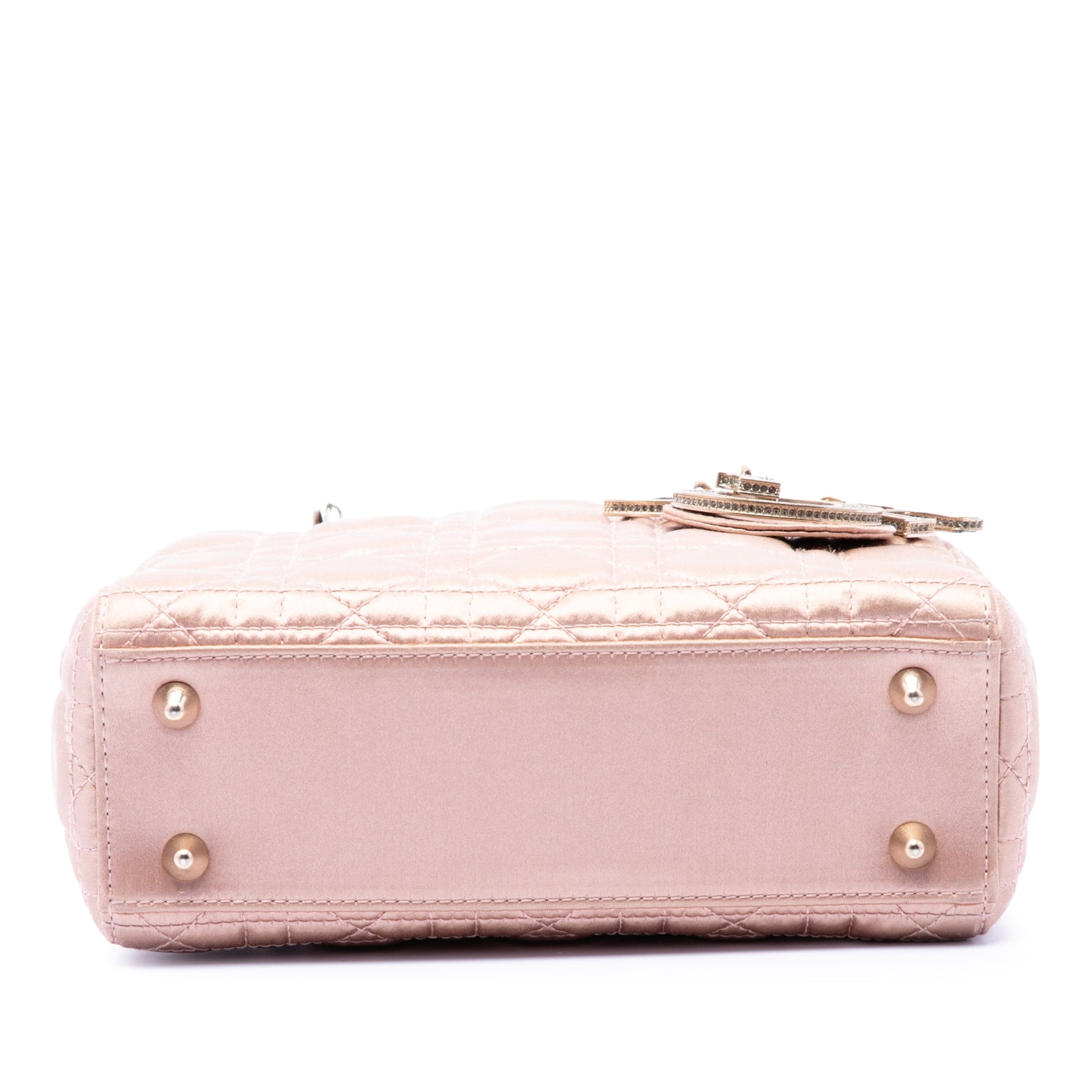 Dior Small Satin Cannage Swarovski Lady Dior