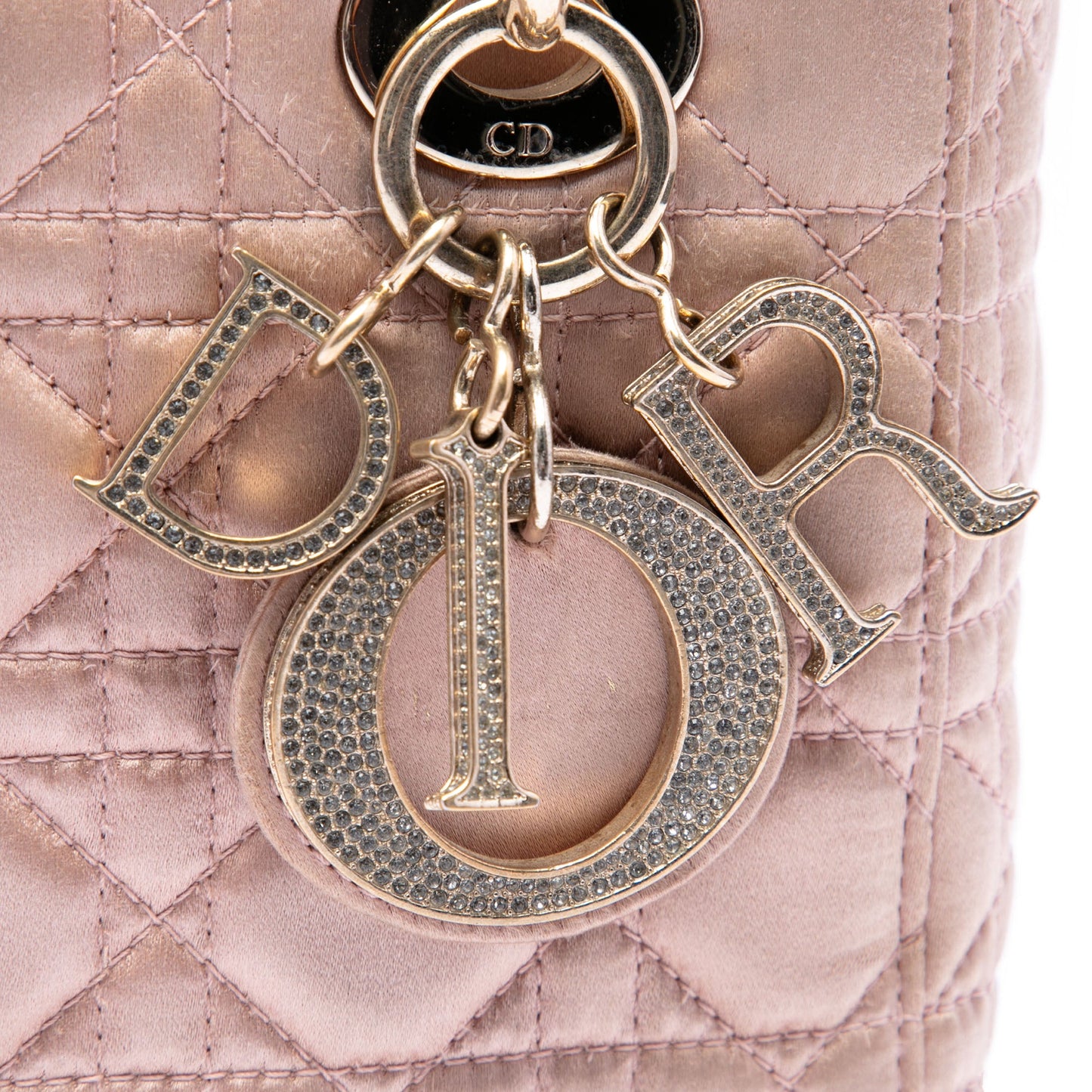 Dior Small Satin Cannage Swarovski Lady Dior
