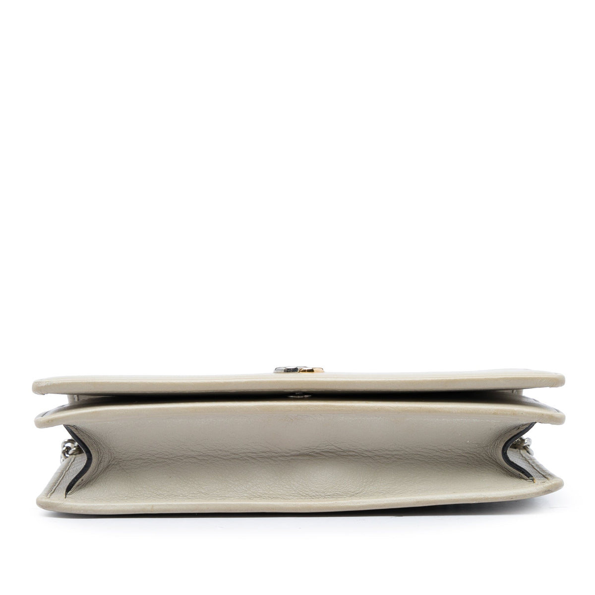 Gucci GG Marmont Calfskin Wallet On Chain — Beige