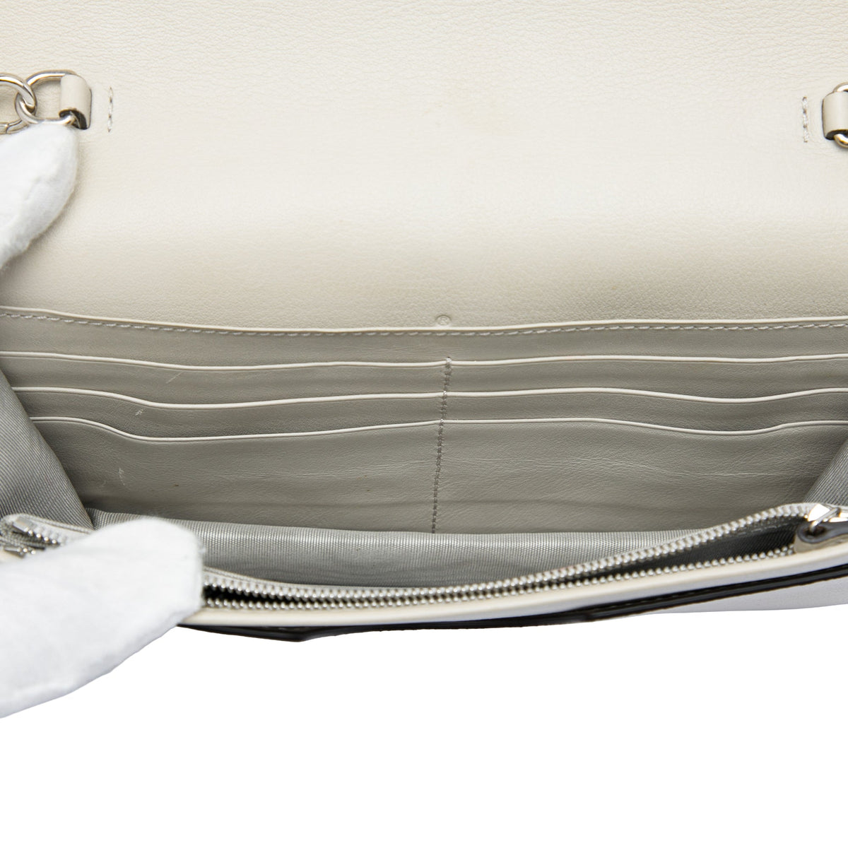 Gucci GG Marmont Calfskin Wallet On Chain — Beige