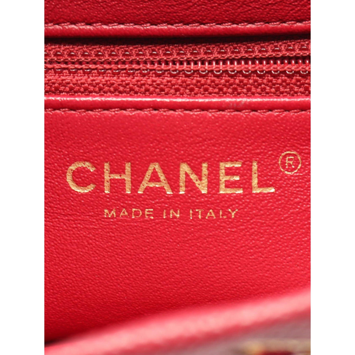 Chanel Quilted Caviar CC Filigree Backpack — Red