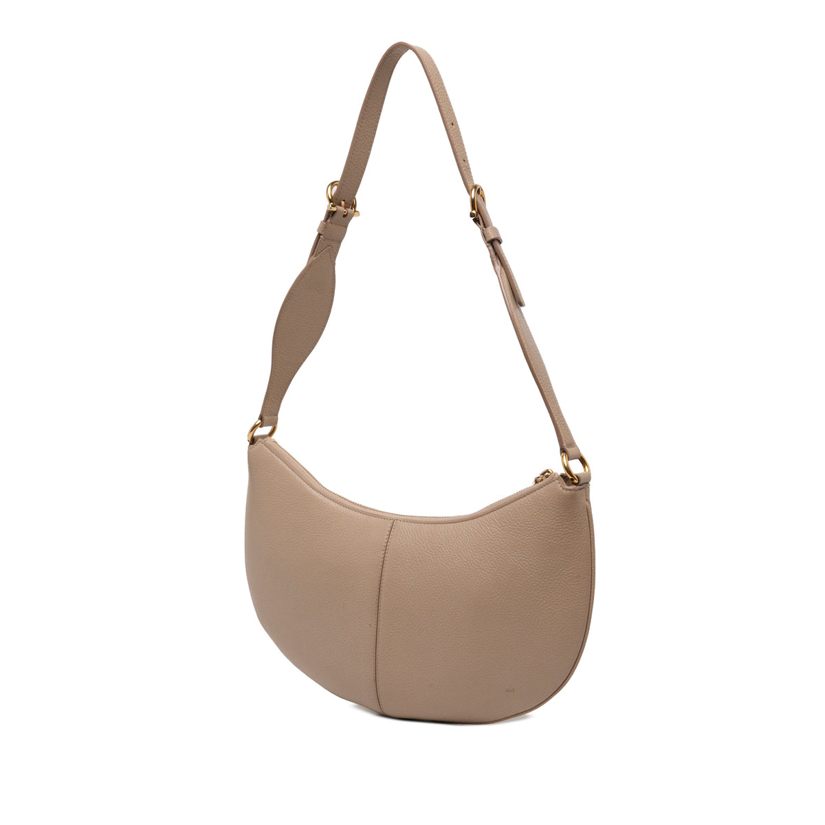 Ferragamo Leather Maxi Gancio Hobo — Brown