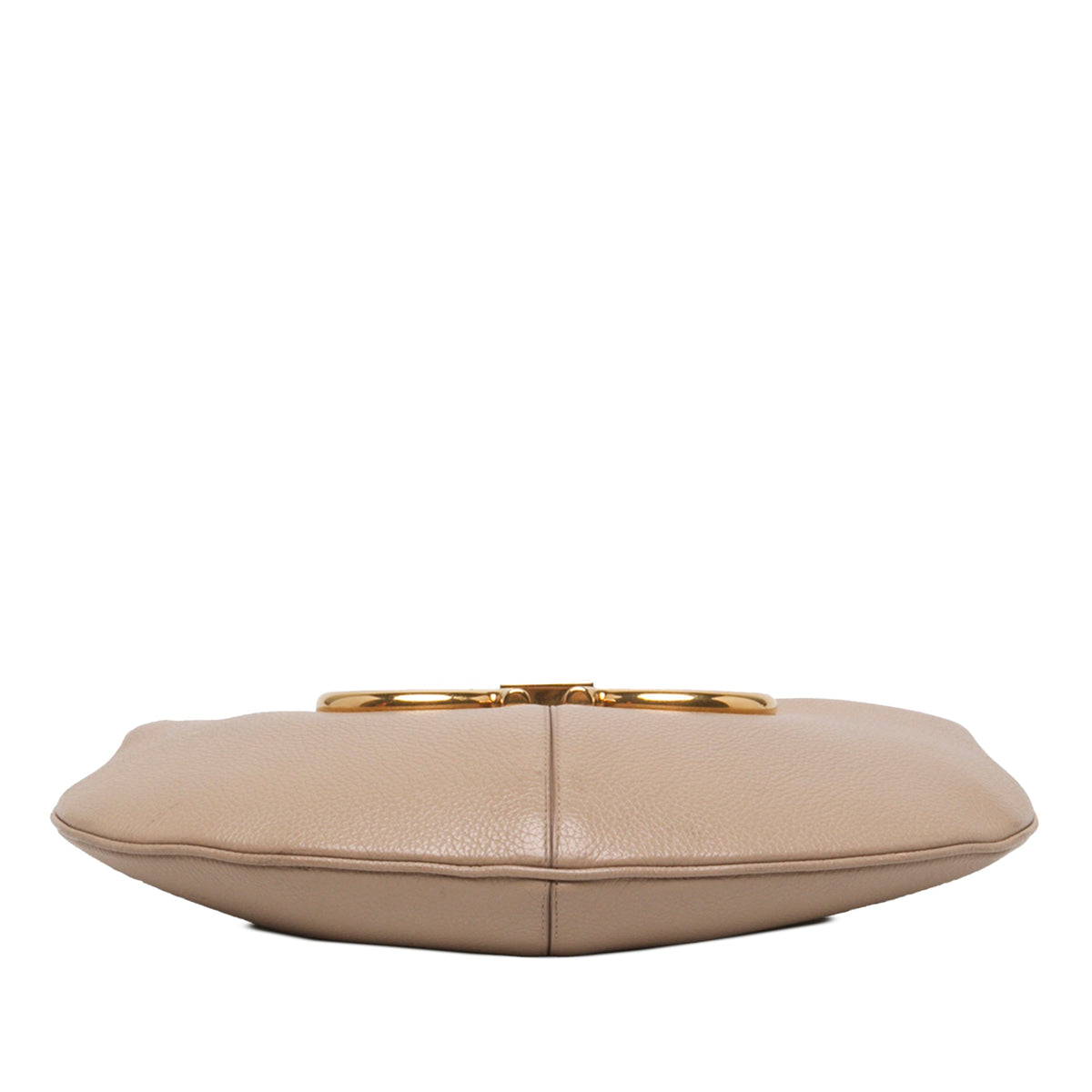 Ferragamo Leather Maxi Gancio Hobo — Brown