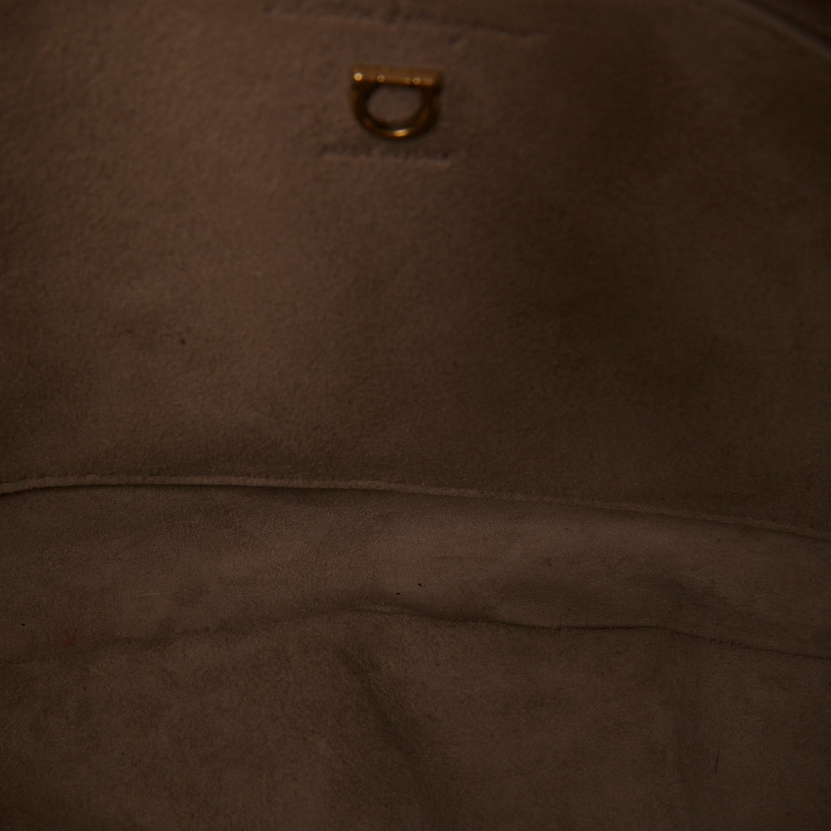 Ferragamo Leather Maxi Gancio Hobo — Brown