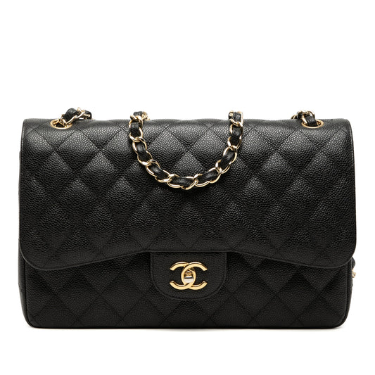 Chanel Jumbo Classic Caviar Double Flap