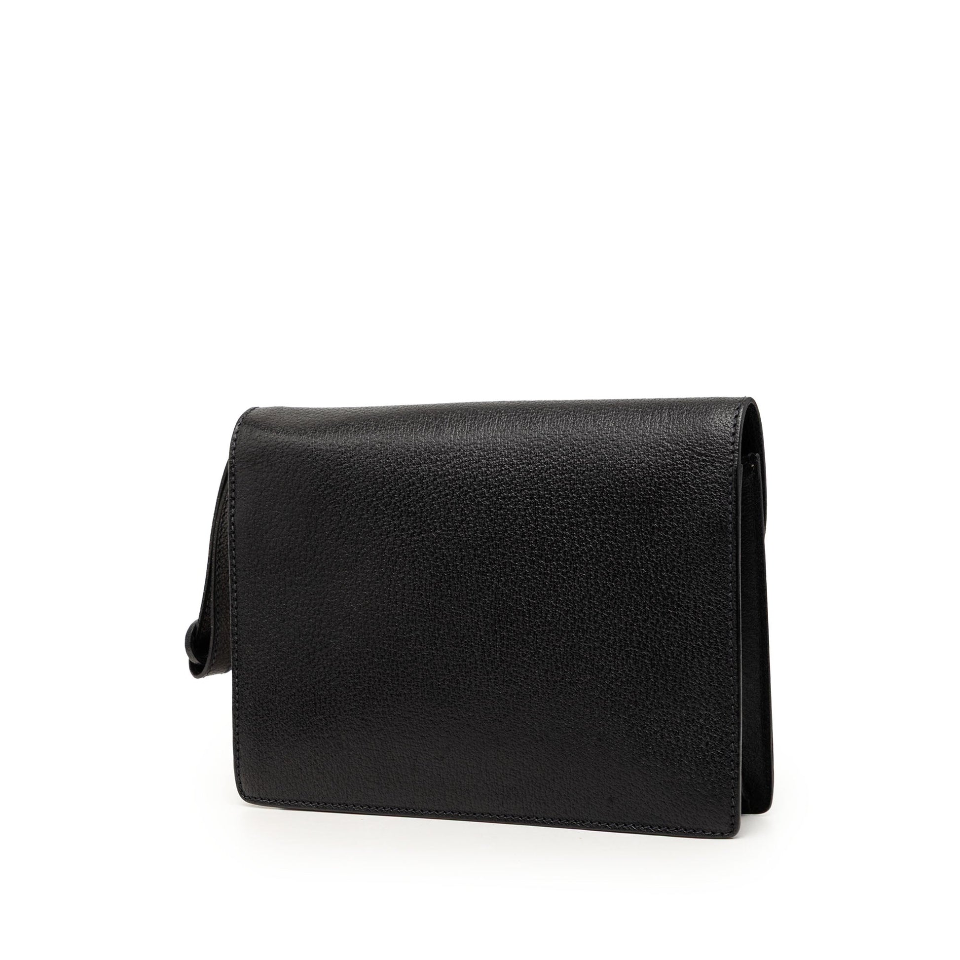 Gucci Calfskin Padlock Wristlet Clutch