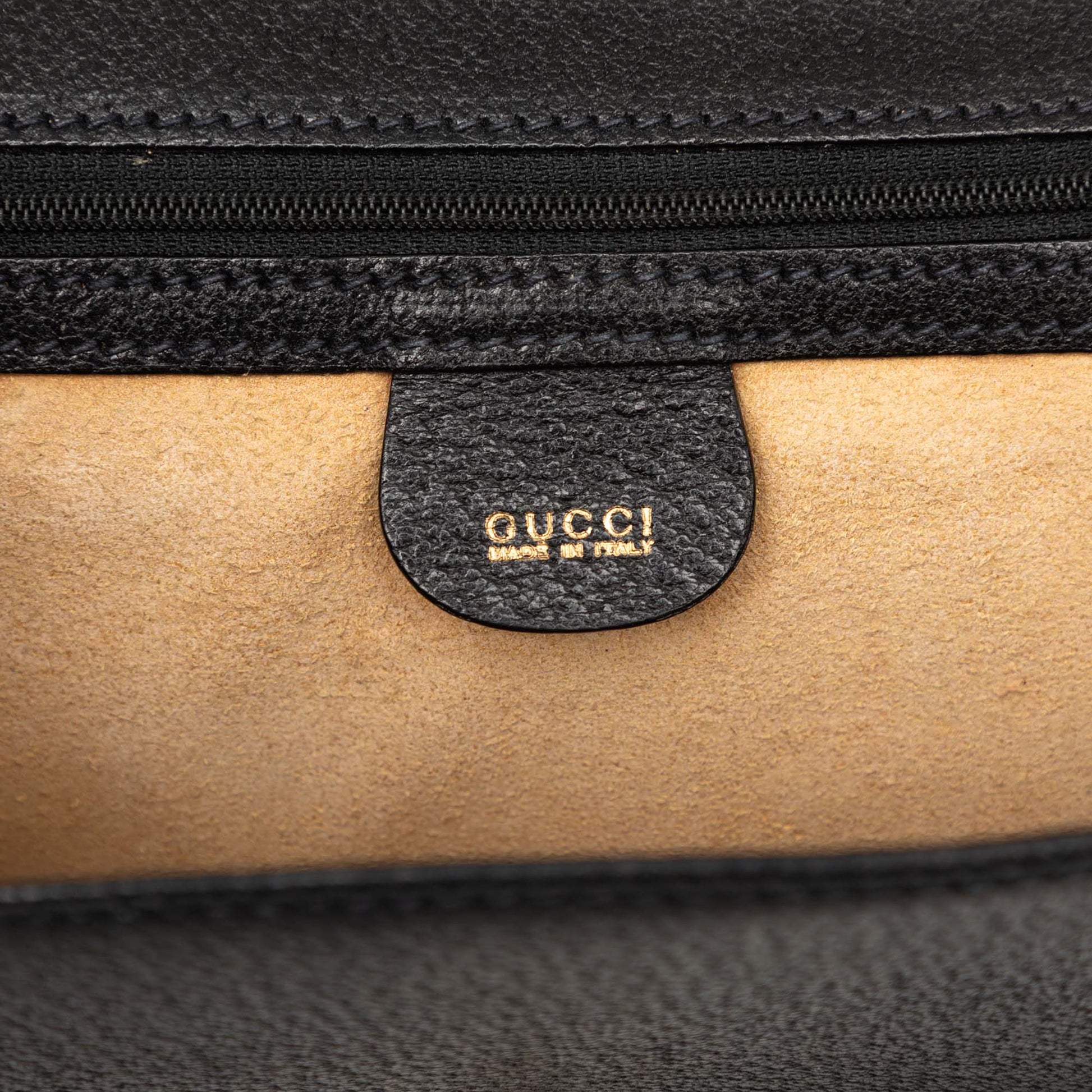 Gucci Calfskin Padlock Wristlet Clutch